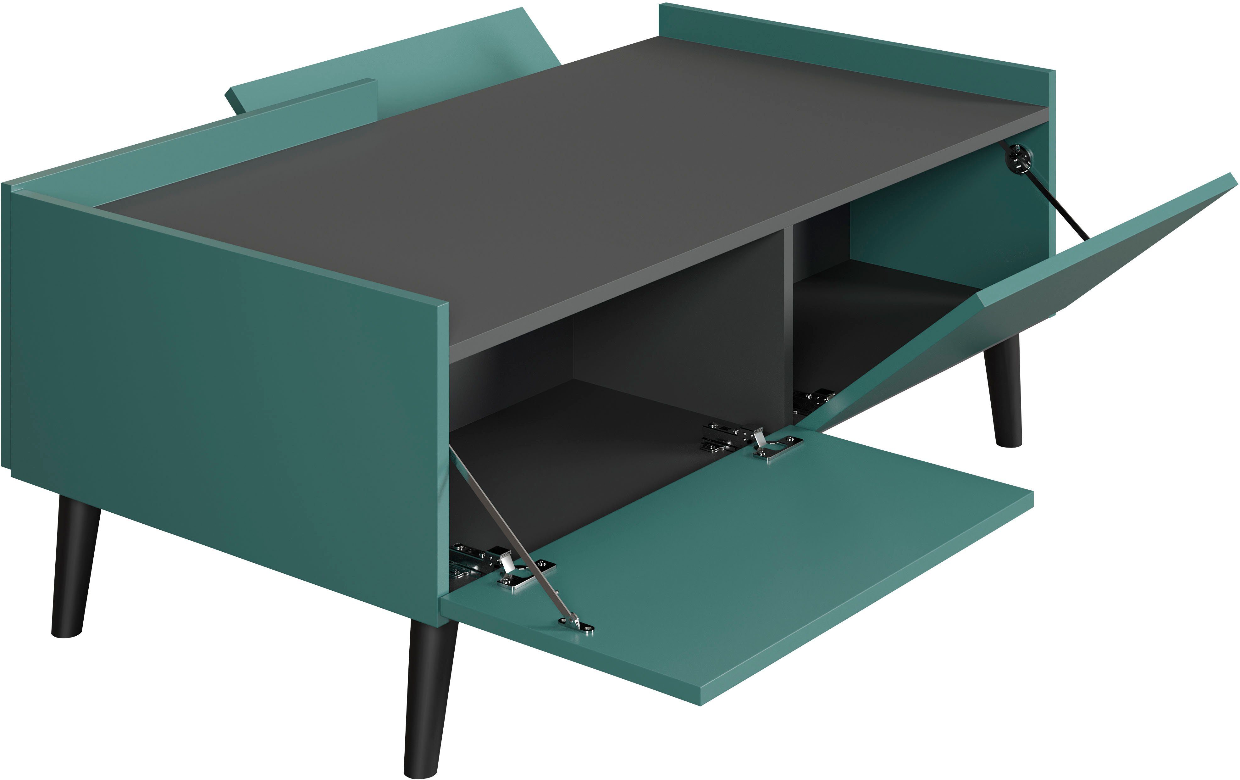 andas Salontafel Mikkeline Woonkamertafel met ingebouwde bovenplaat met 4 lades (1 stuk)