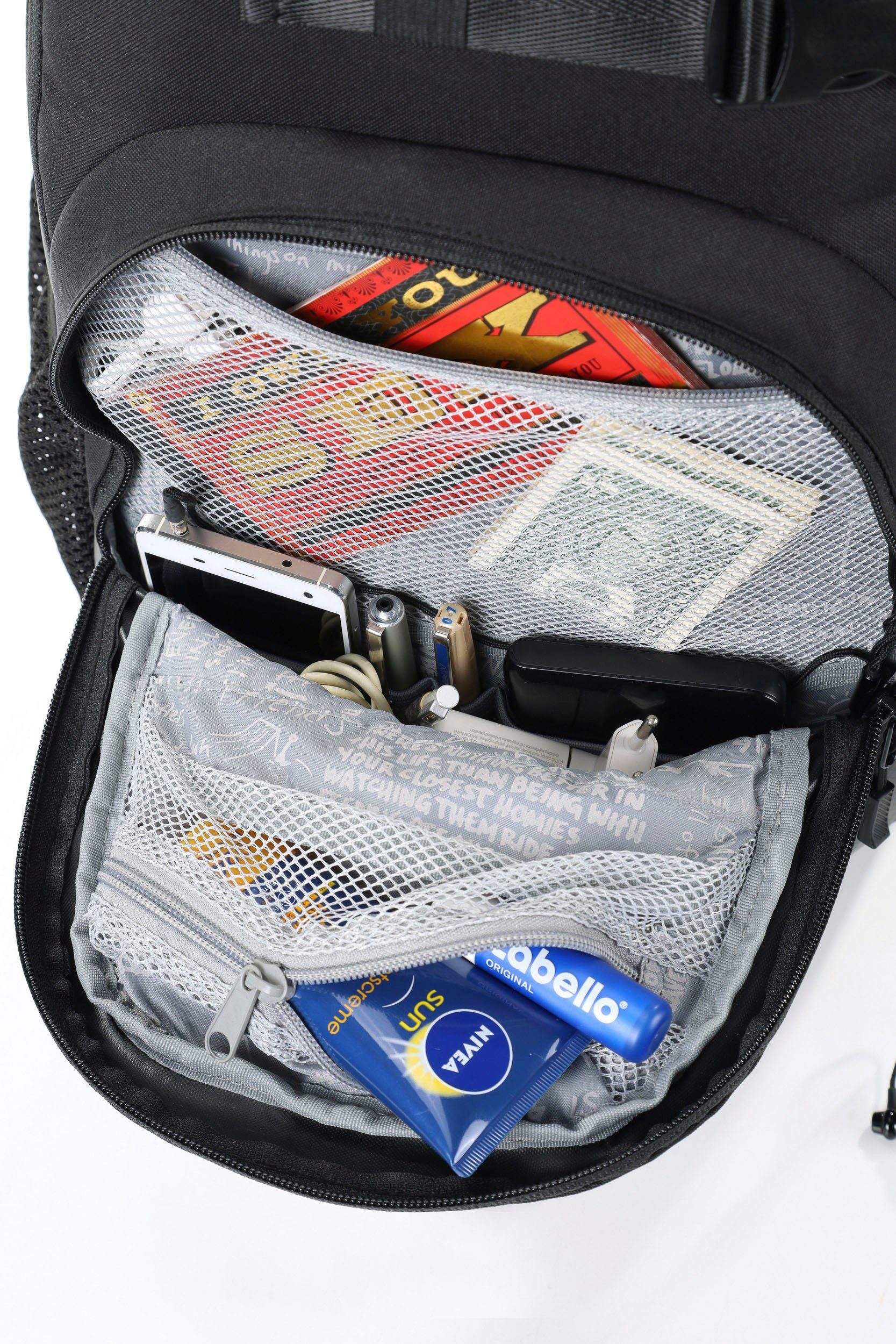 NITRO Schoolrugzak CHASE Casual rugzak, rugzak voor vrijetijd, school, werk en reis