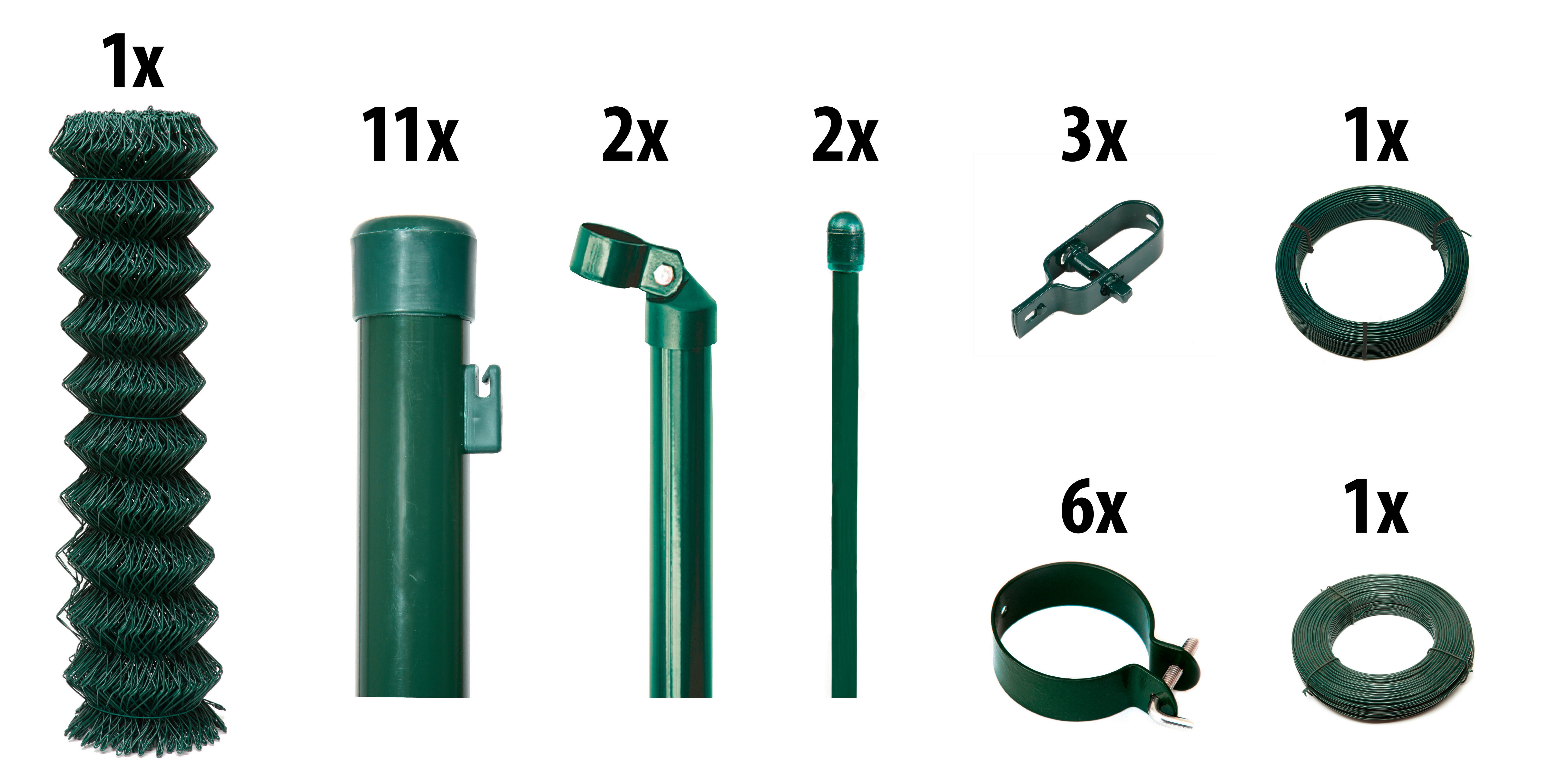 GARDEN 'N' MORE Draadgaasafrastering (set) hekken groen