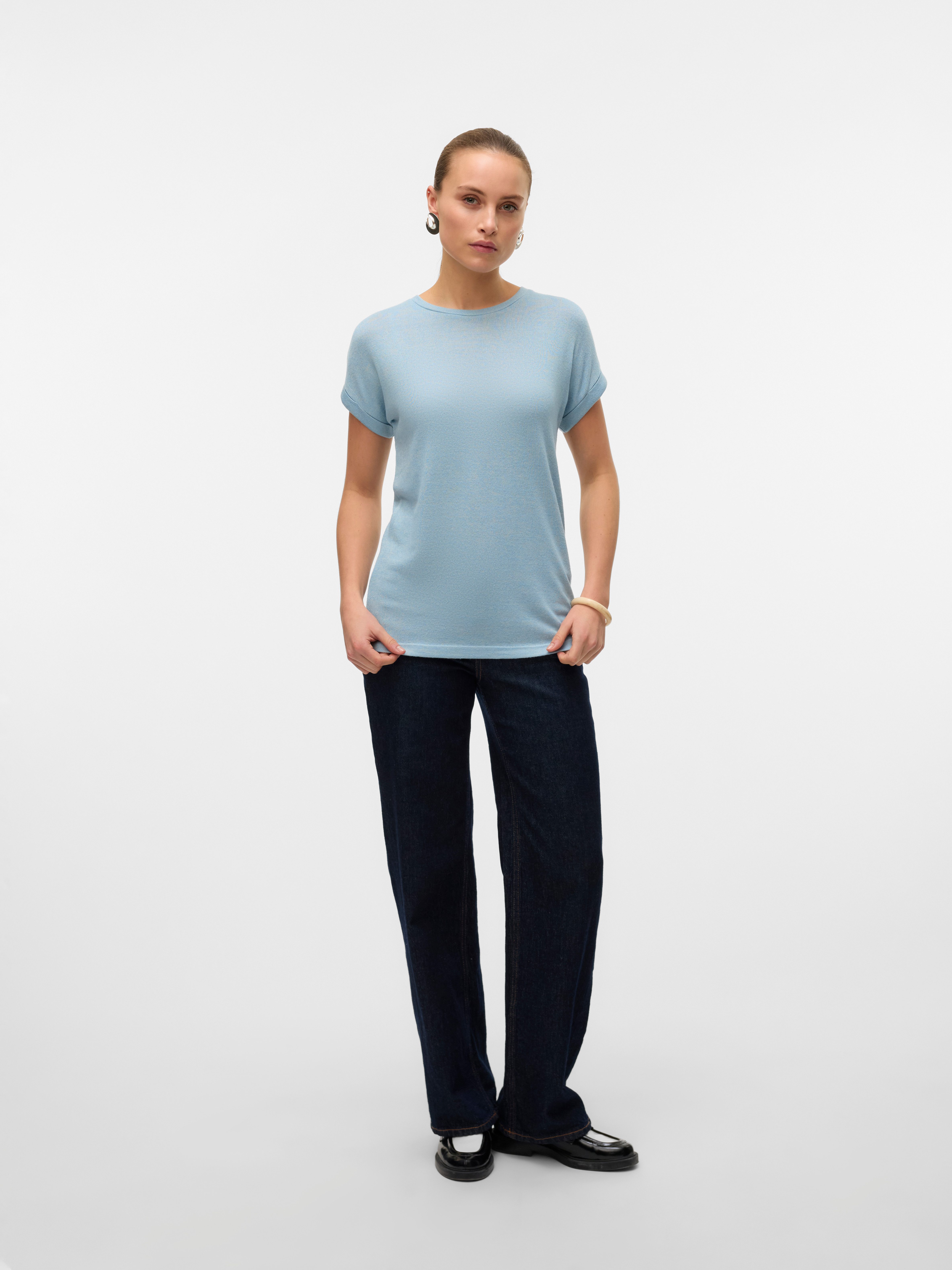 Vero Moda Trui met korte mouwen VMBRIANNA SS O-NECK PULLOVER BOO REP