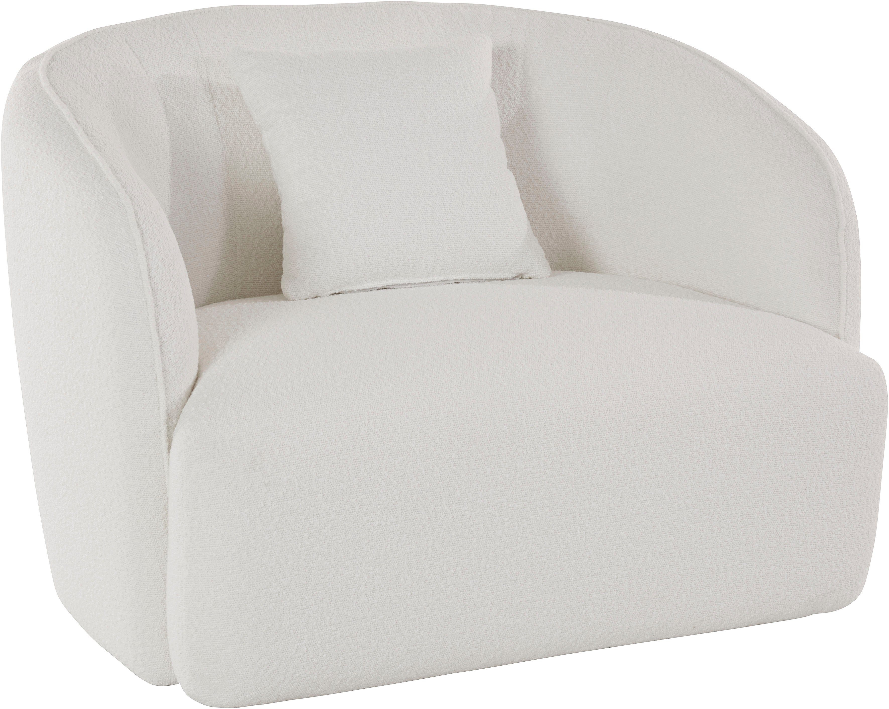 andas Fauteuil Kreukelzone ook met bouclé-bekleding