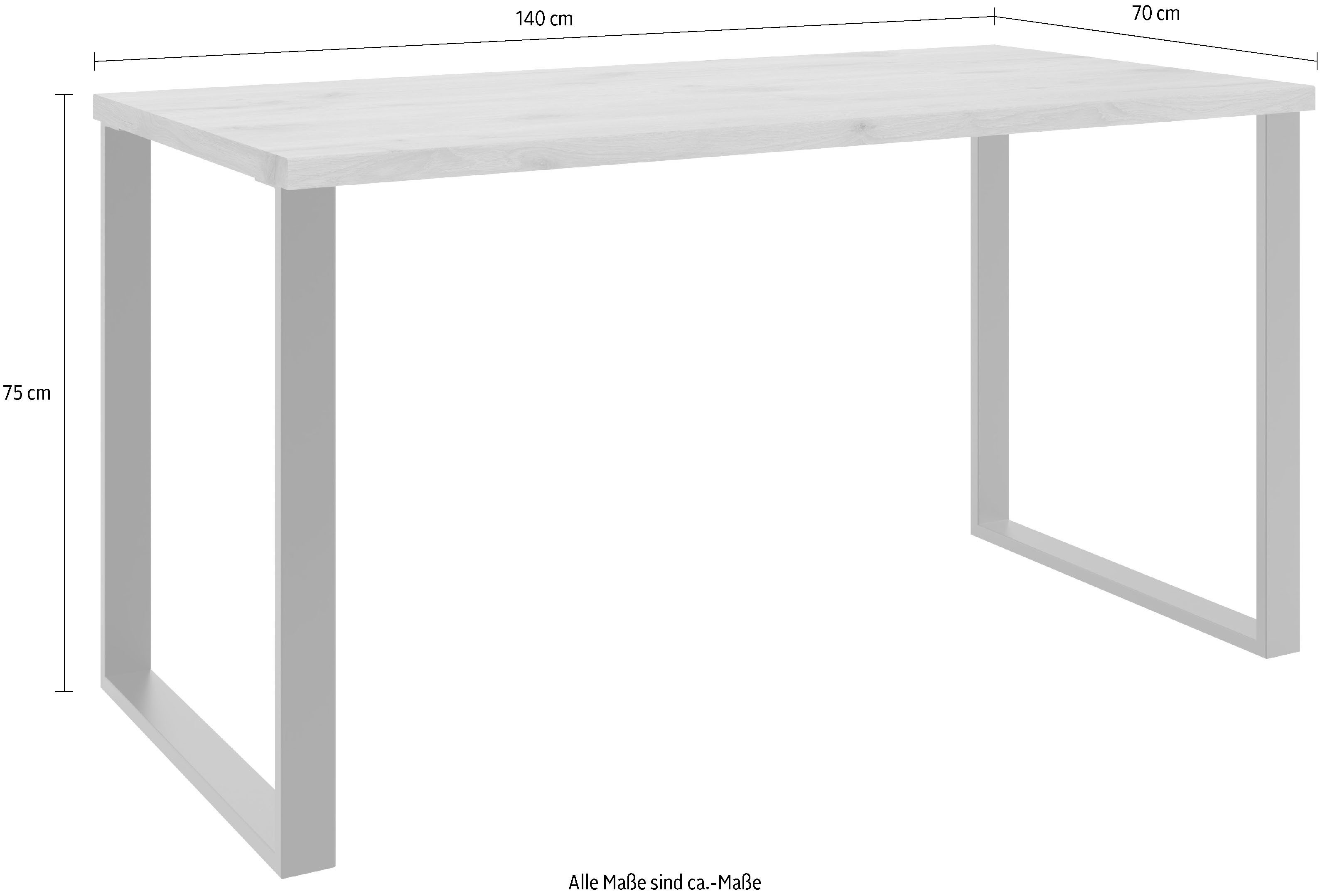 Wimex Bureau Norderney van houtmateriaal en metaal, 140x70cm