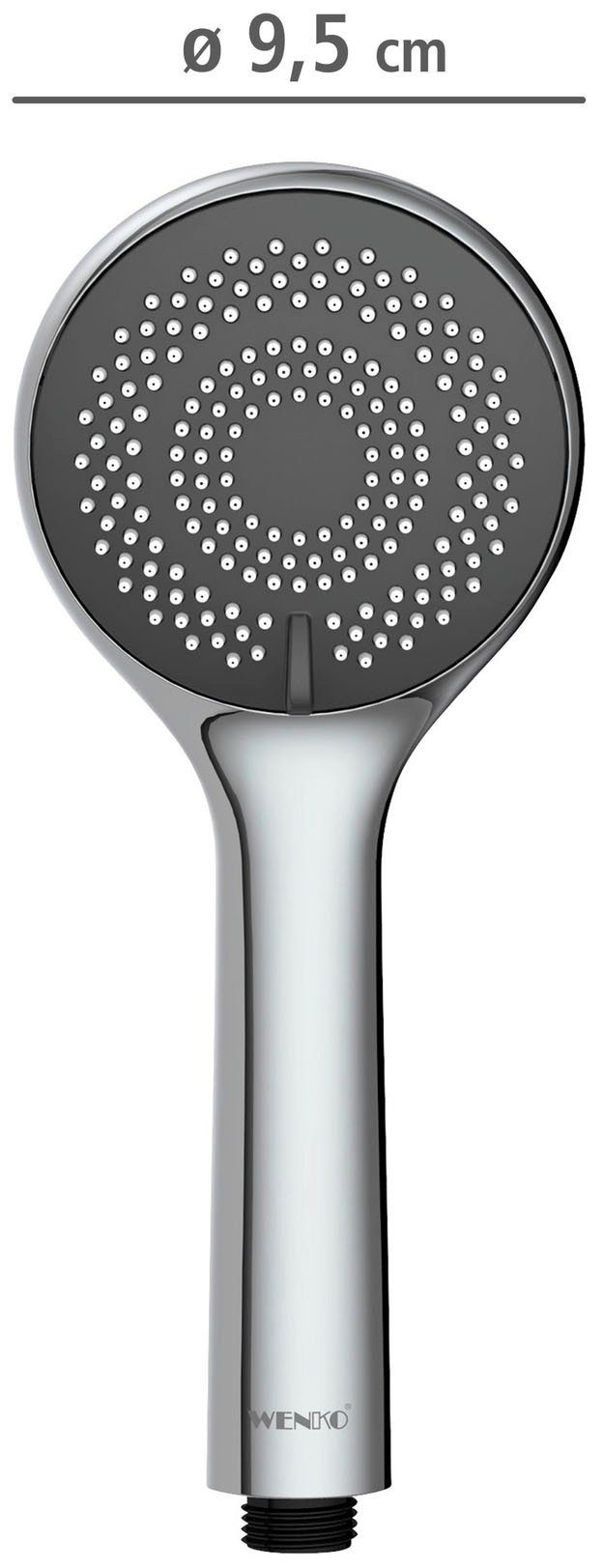 WENKO Handsproeier Watersaving systeem Douchekop Watersaving, diameter 9,6 cm