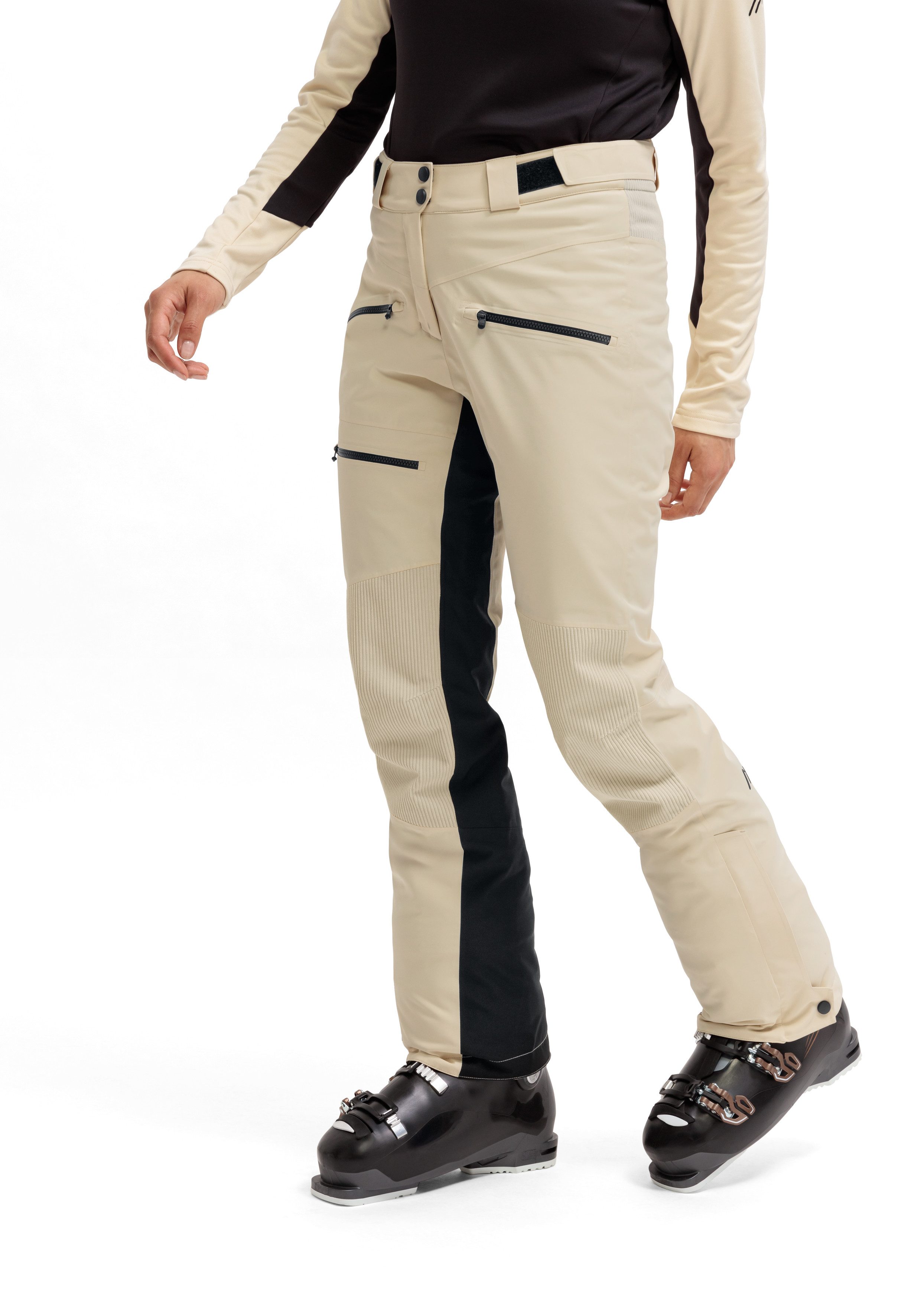 Maier Sports Skibroek Whiteglam Pants W Dames Sneeuwbroek ademend en waterdicht Regular Fit