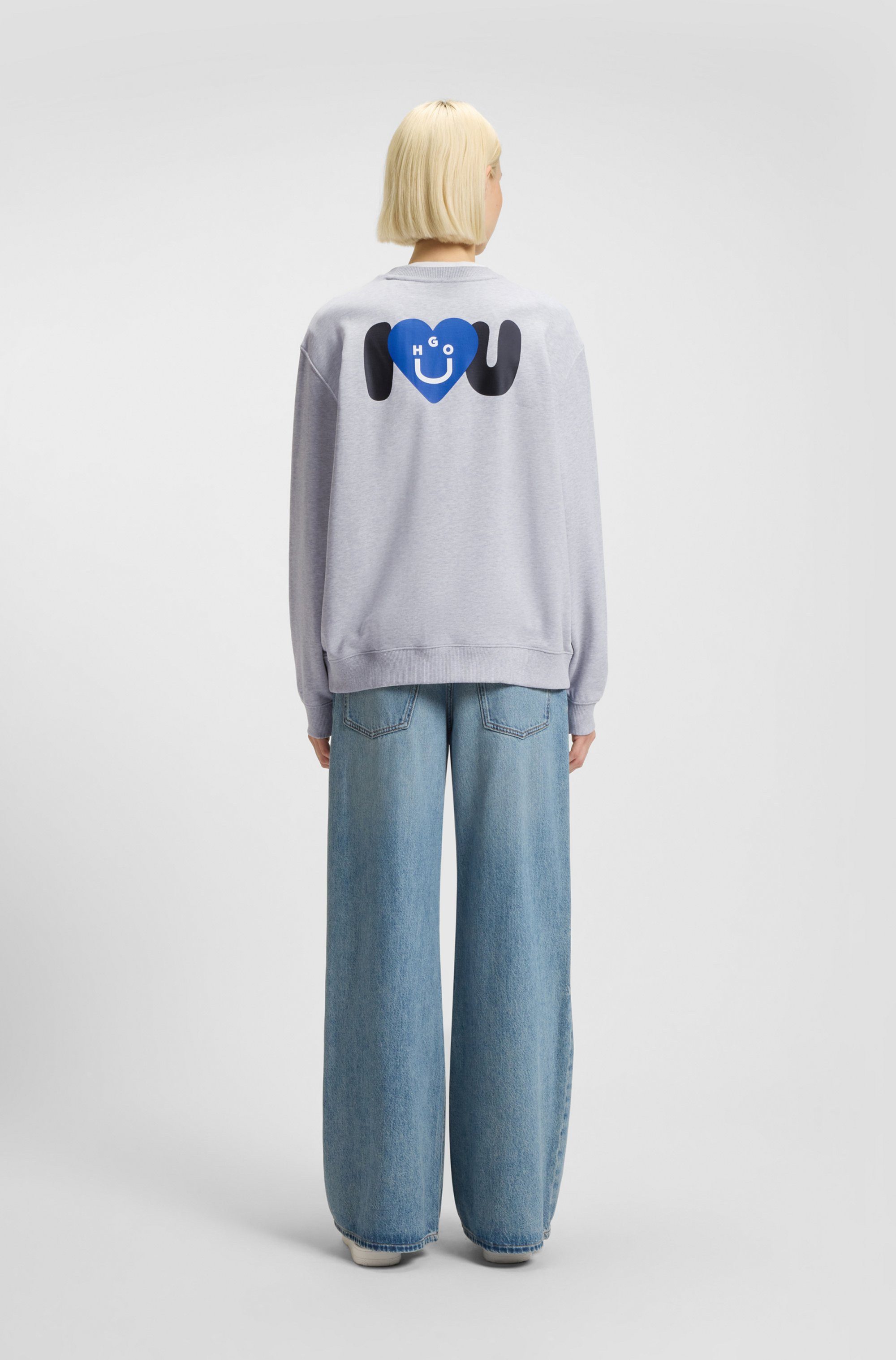 HUGO Blue Sweatshirt Oversized crew