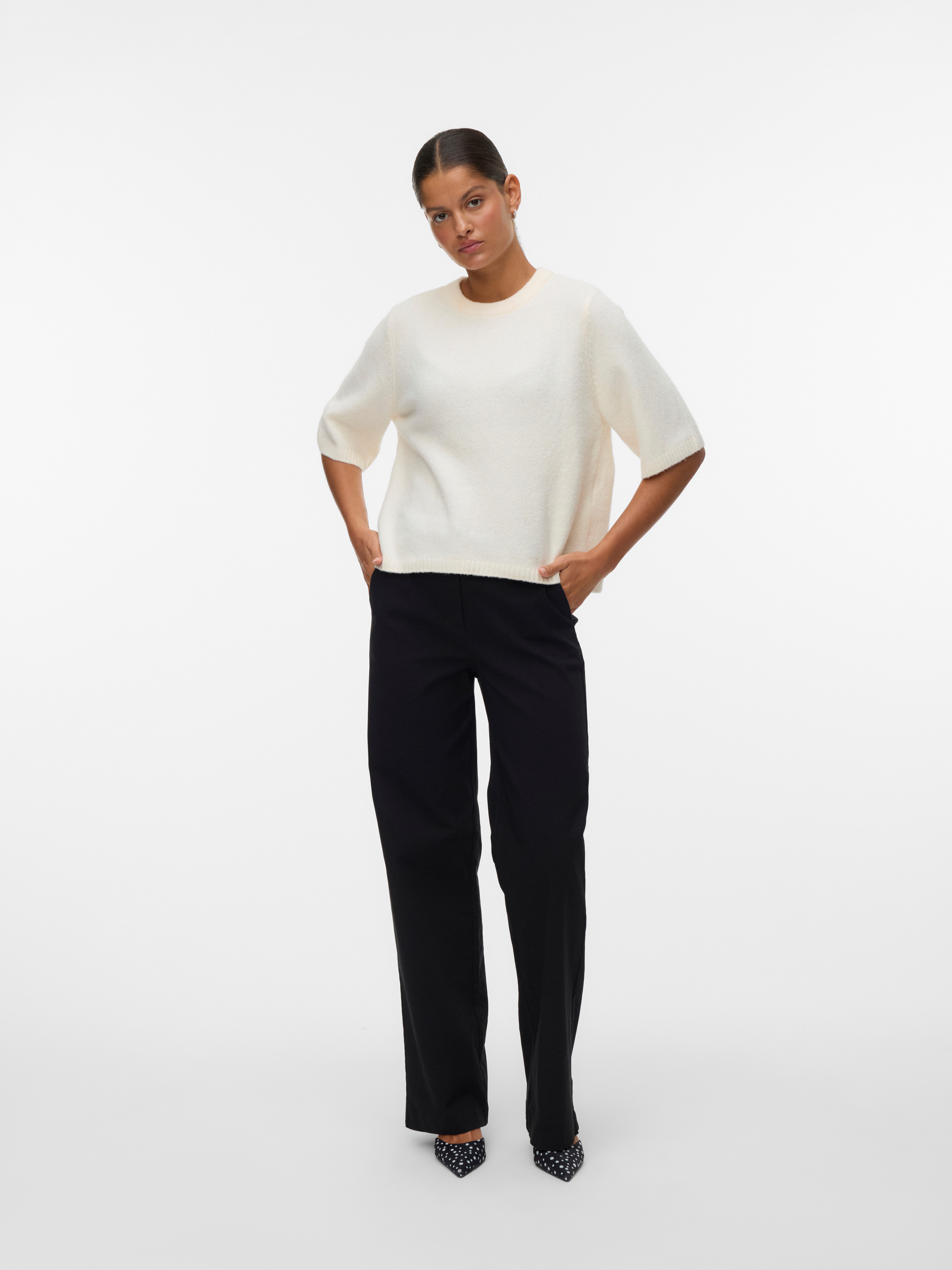 Vero Moda Trui met ronde hals VMBOOM 2/4 O-NK OVERSIZE PULLOVE GA NOOS