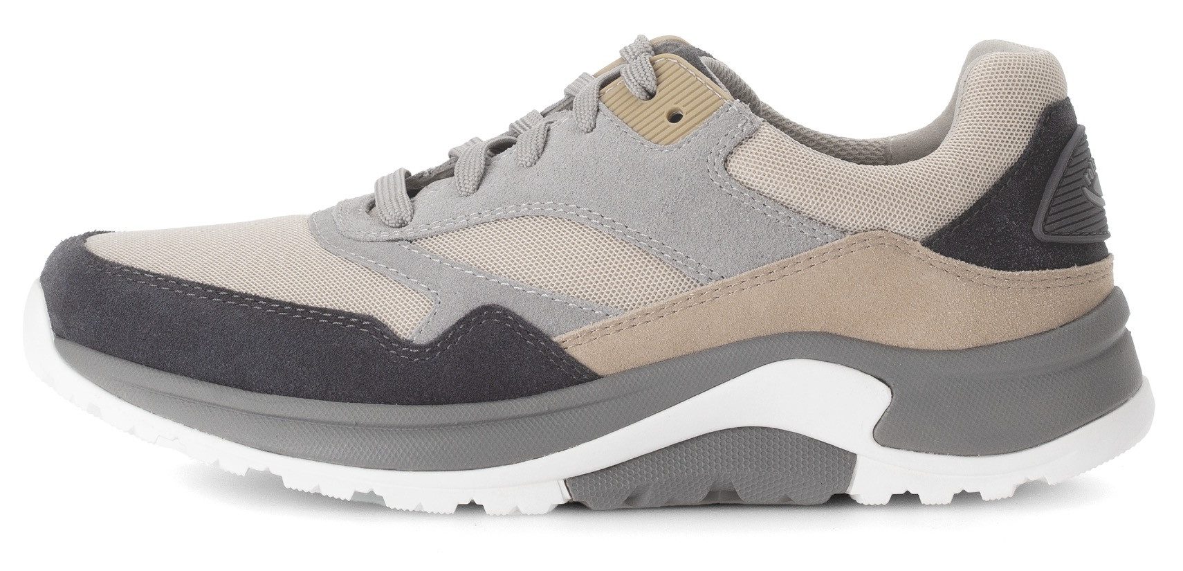 Gabor Rollingsoft Sneakers met sleehak , vrijetijdsschoen, lage schoen, veterschoen met verwisselbaar voetbed, breedte g