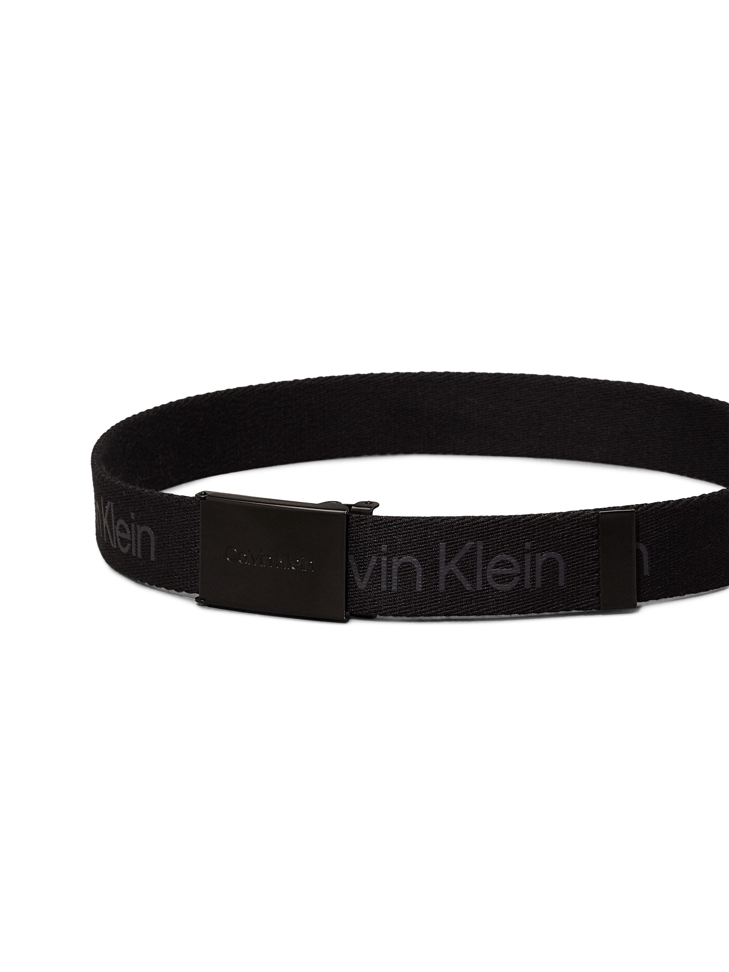 Calvin Klein Synthetische riem CALVIN LOGO CANVAS BELT Logoprinten, riemsluiting