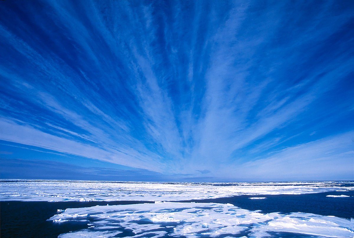 Papermoon Fotobehang Arktischer Himmel