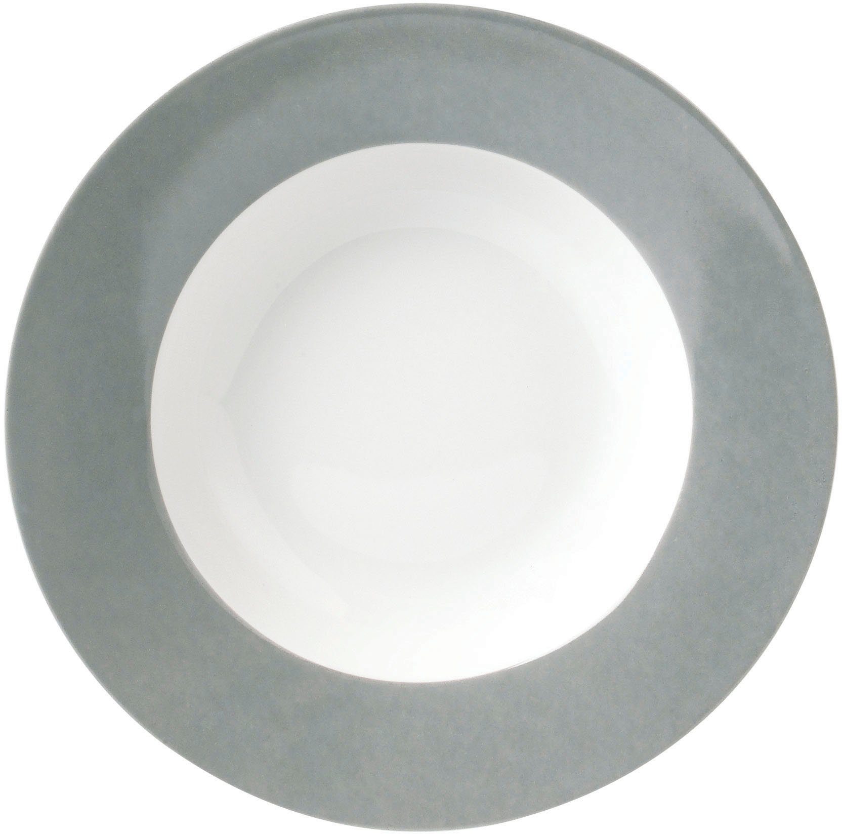 van Well Diep bord Vario Porselein, vaatwasmachine- en magnetronbestendig, Ø 21,5 cm (set, 6 stuks)