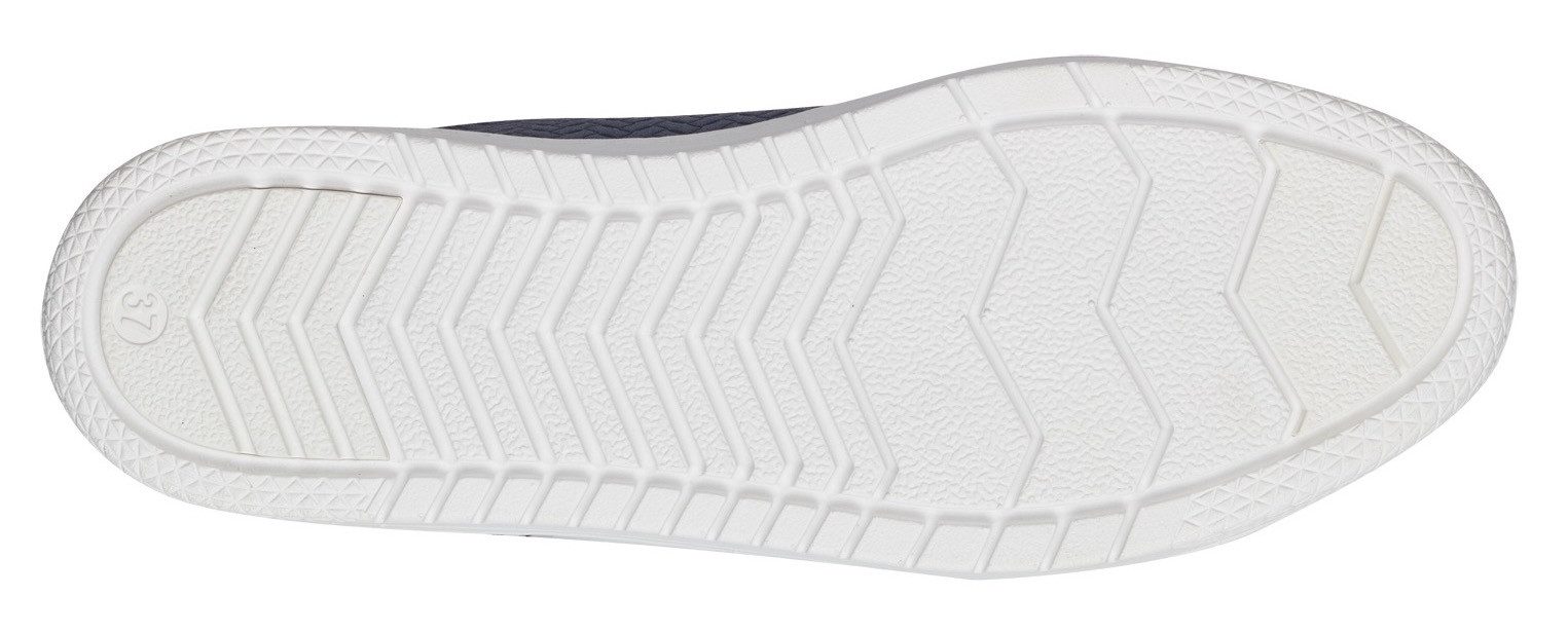 Marco Tozzi Plateausneakers vrijetijdsschoen, lage schoen, veterschoen met reliëf