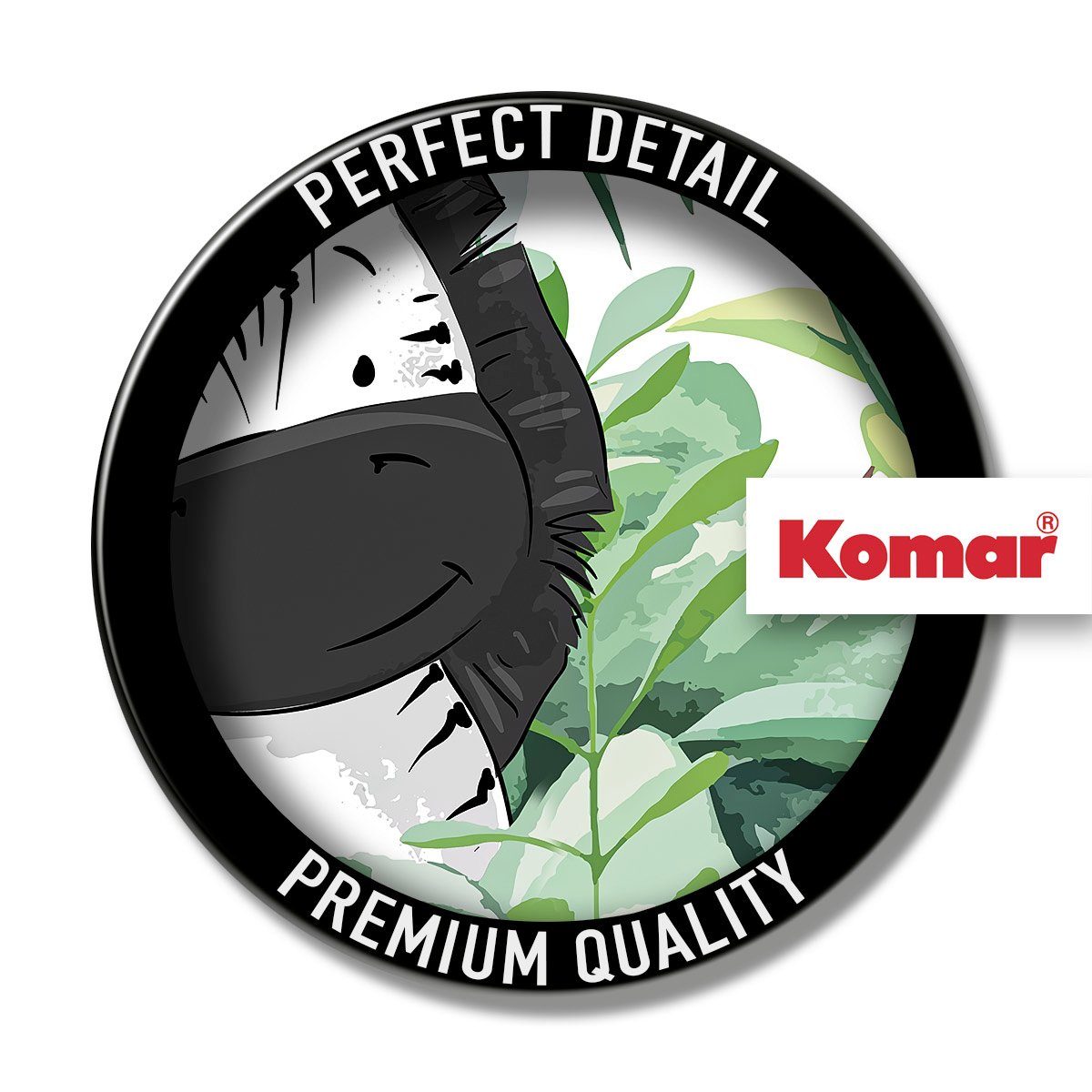 Komar Artprint op linnen Lost Zebra - Afmeting 30 x 30 cm (1 stuk)