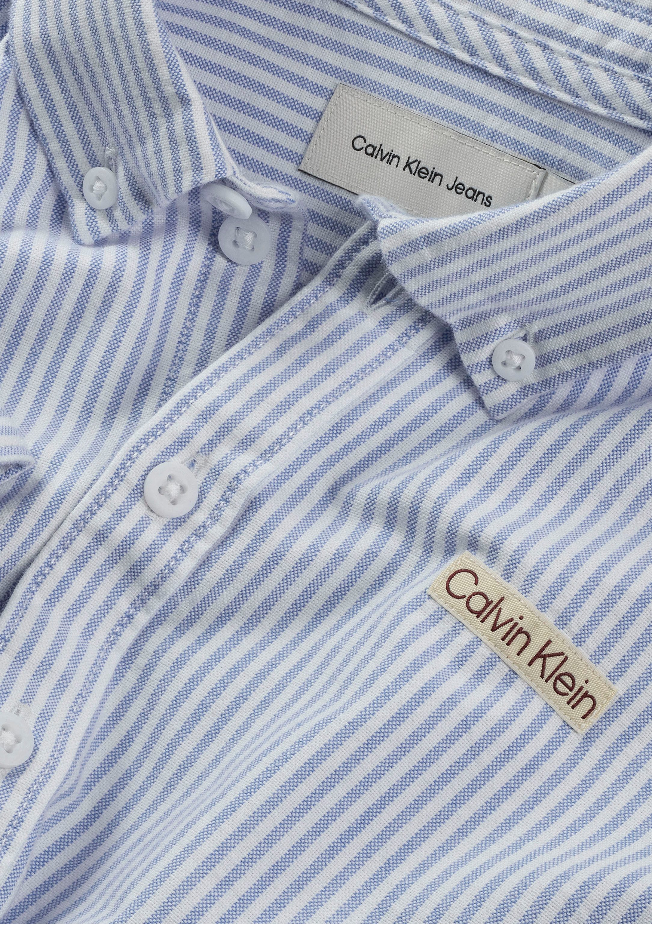 Calvin Klein Gestreept overhemd REG. COTTON OXFORD SHIRT