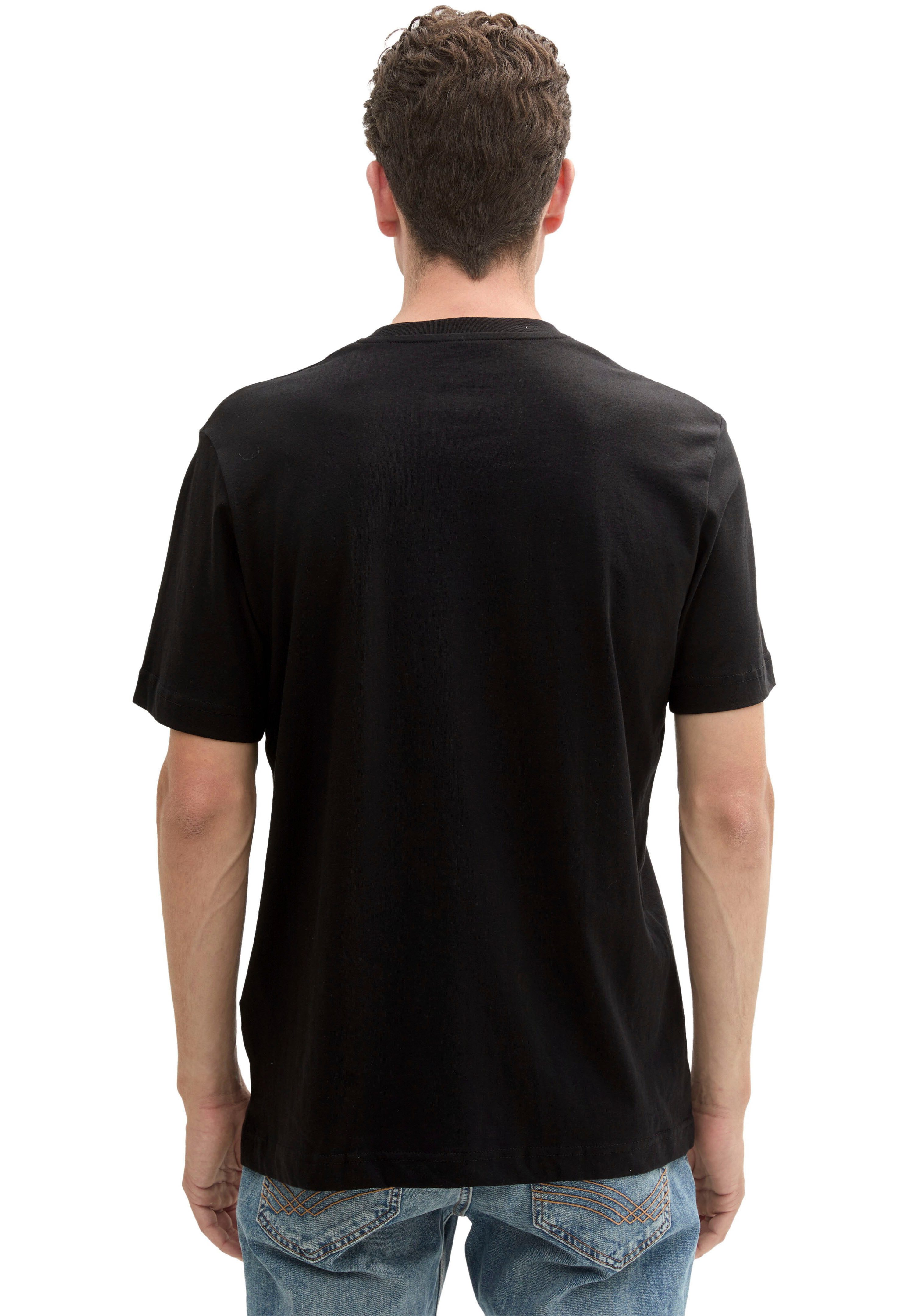 Tom Tailor T-shirt unikleur (set, 2-delig)