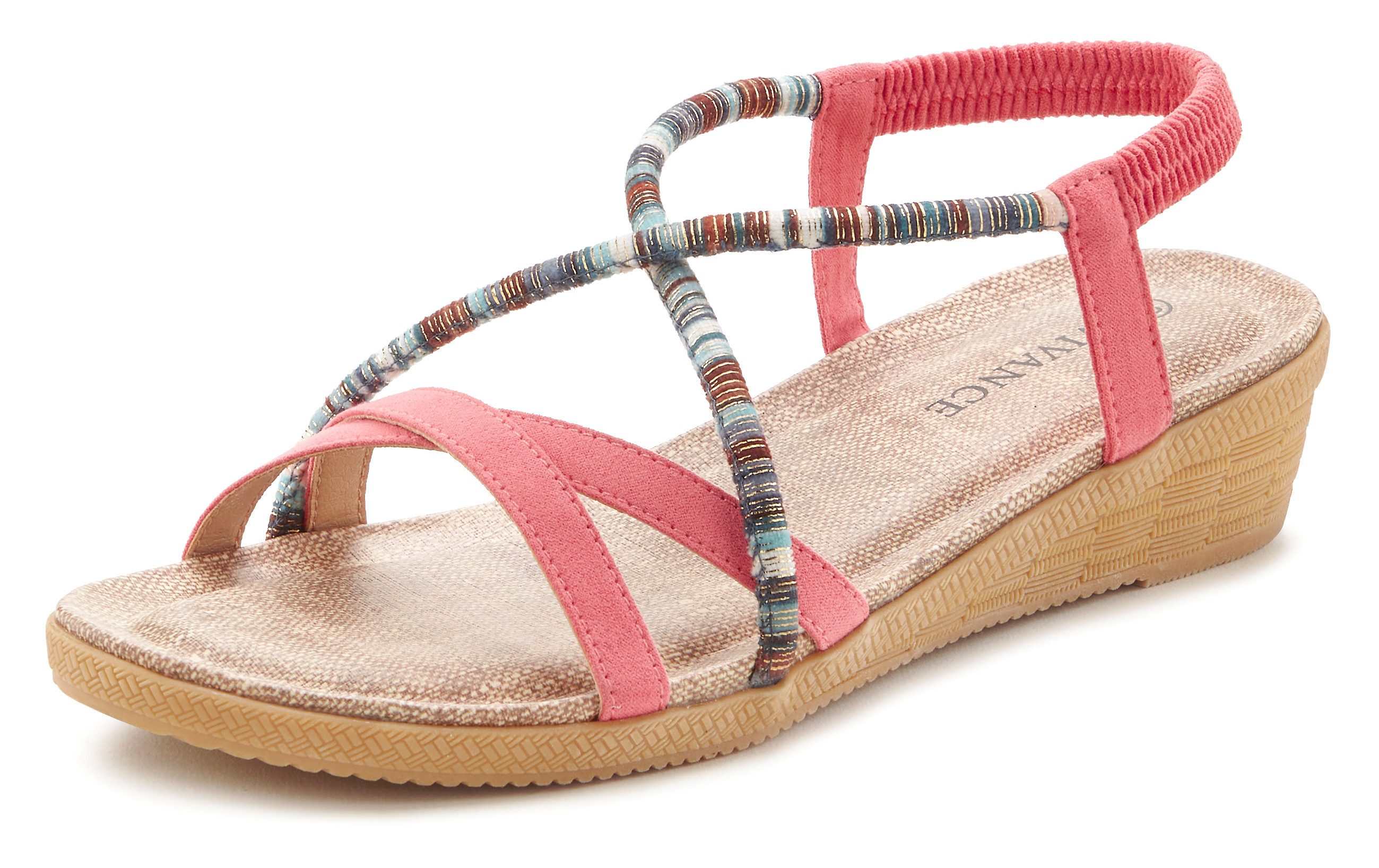 Vivance Sandalen Zomerschoen met subtiele sierdetails, sandaal, zomerschoen vegan