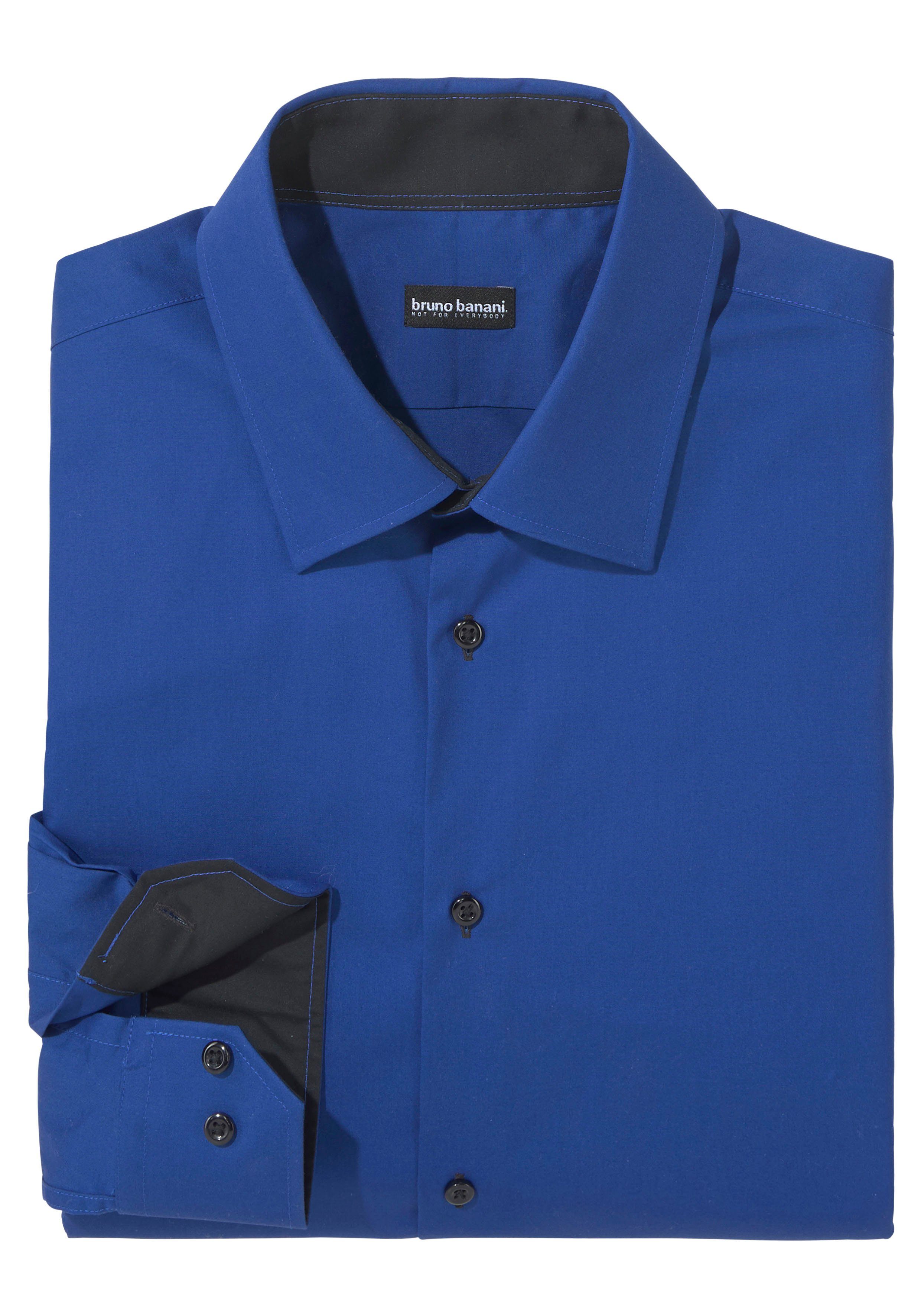Bruno Banani Overhemd met lange mouwen Contrastbeleg