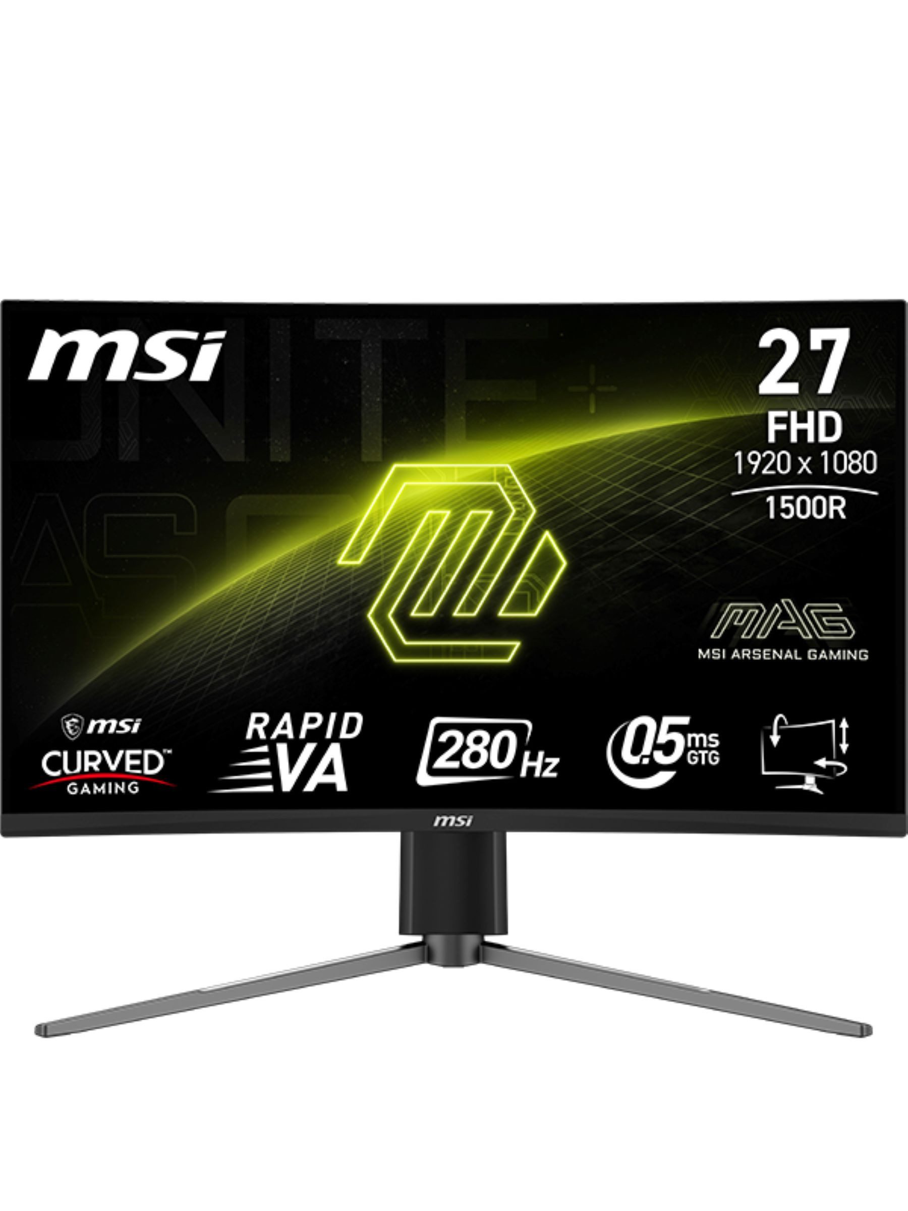 MSI Gaming-monitor MAG 276CPXF, 69 cm / 27", Full HD, 5-weg joystick navigatie