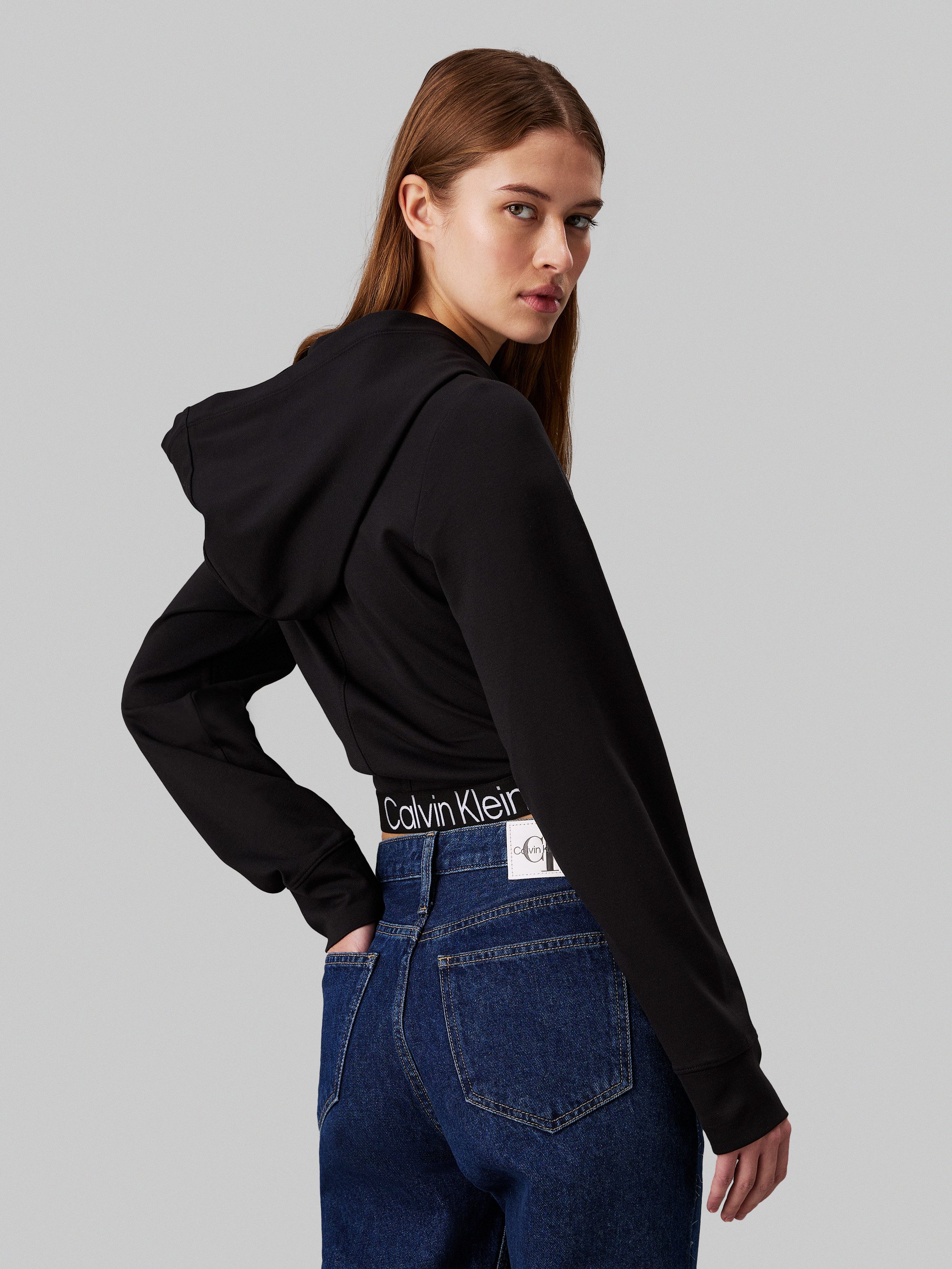 Calvin Klein Capuchonshirt TAPE MILANO HOODIE met een logo-opschrift
