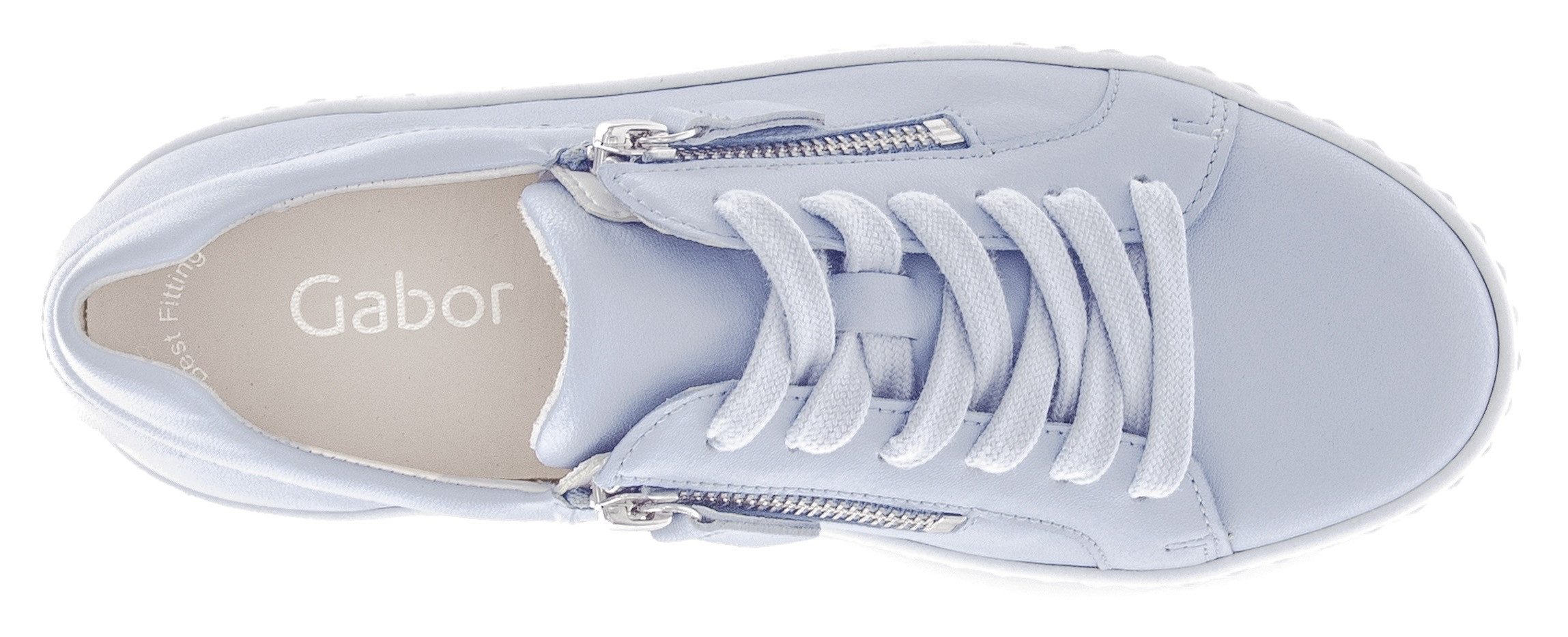 Gabor Plateausneakers , vrijetijdsschoen, lage schoen, veterschoen met gabor best fitting