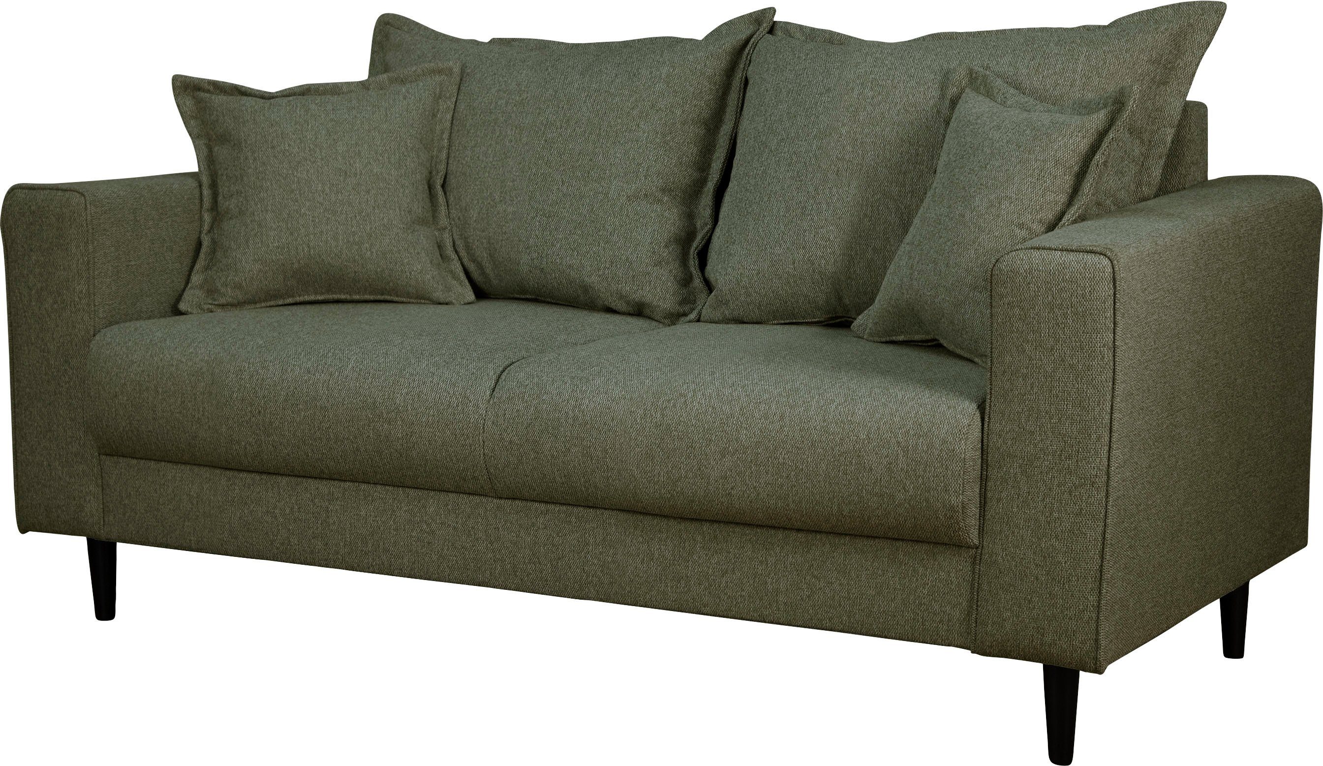 Home affaire 2-zitsbank VEYRAS, hoog zitcomfort, afmetingen B/D/H: 162/84/76 cm