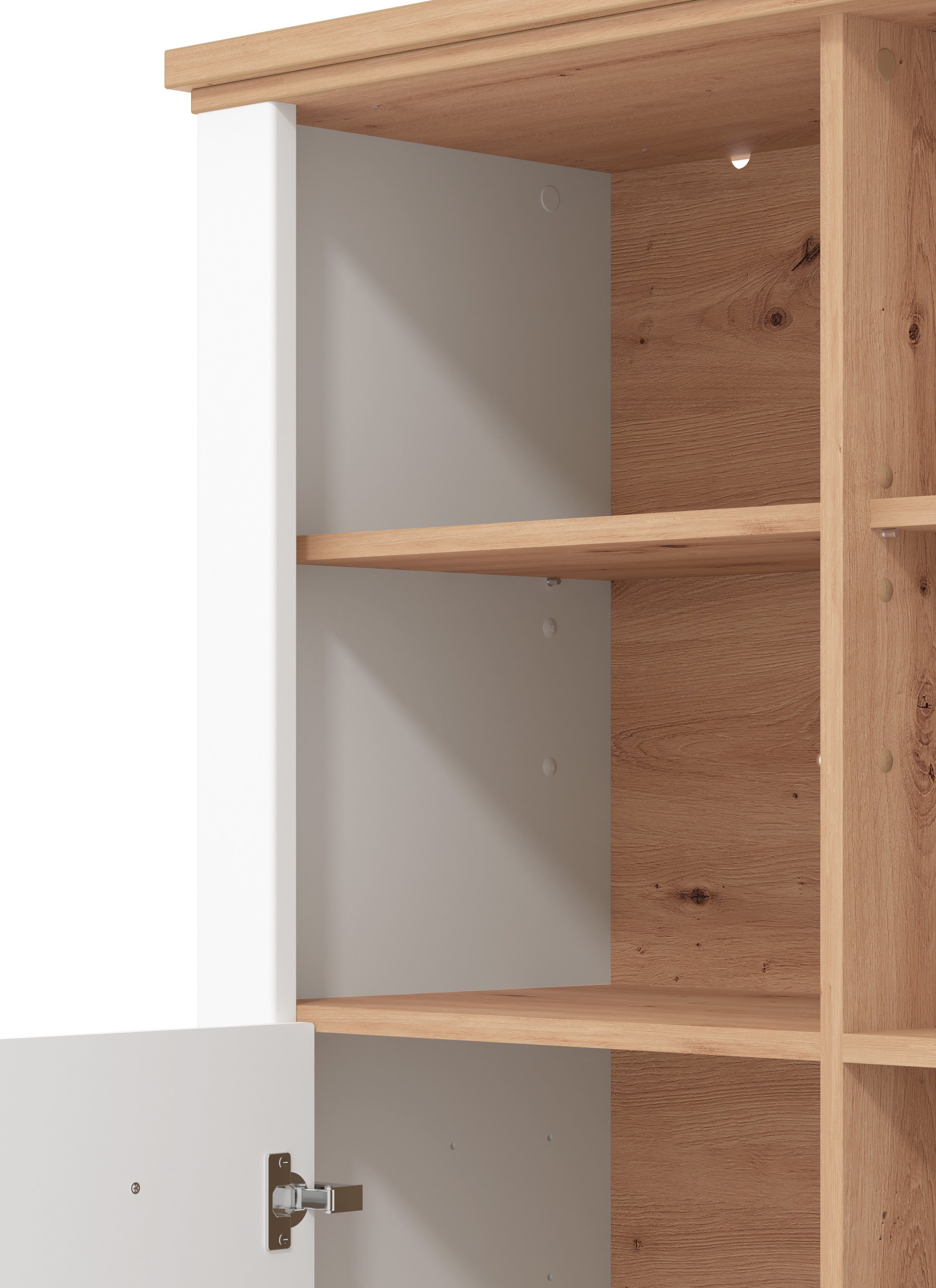 Home affaire Vitrinekast Valencia Breedte 103,5 cm, met 4 open vakken