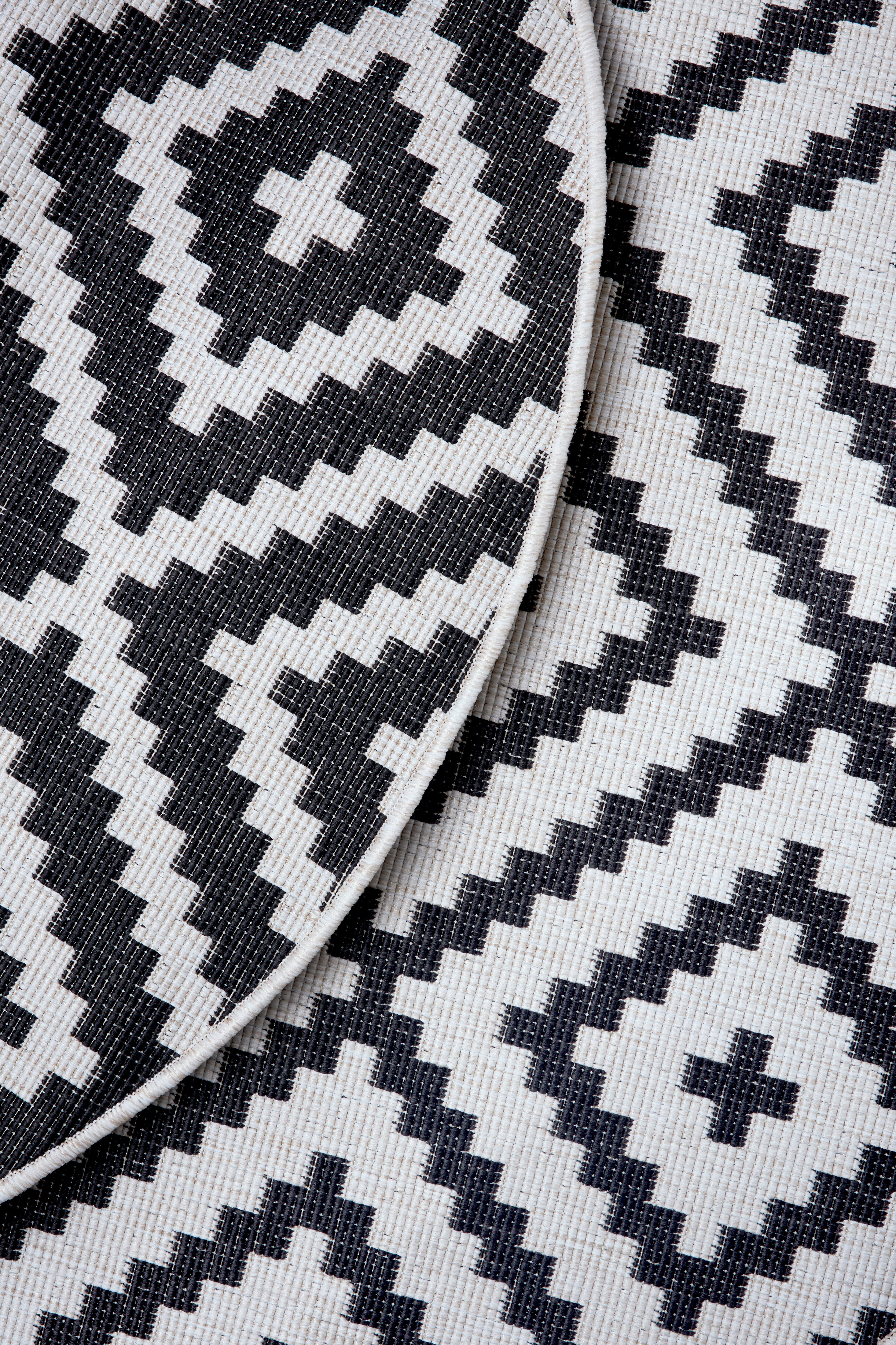 my home Vloerkleed Ronda tweezijdig te gebruiken kleed Sisal-look, platweefsel, in- en outdoor, geometrisch boho design