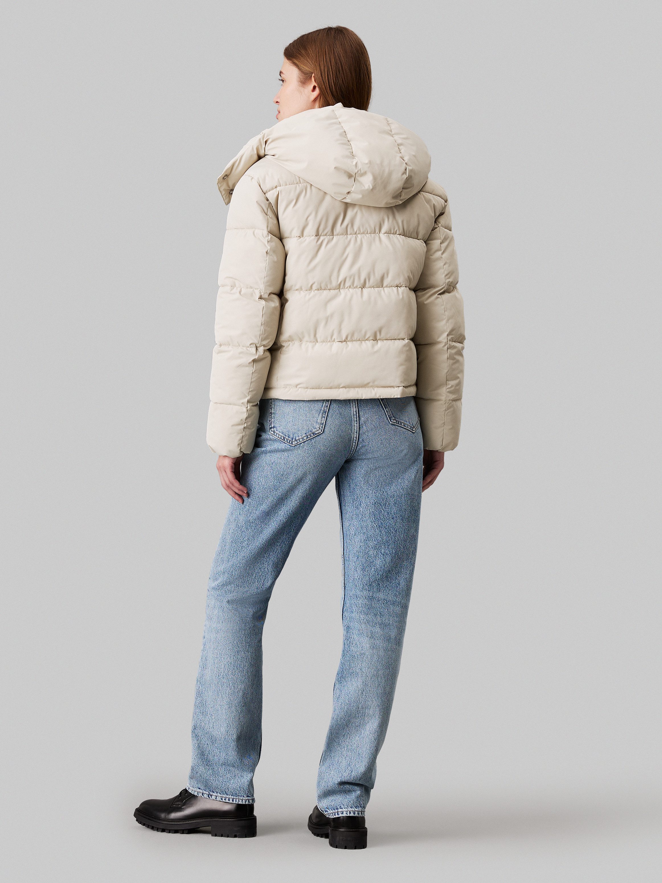 Calvin Klein Gewatteerde jas MATTE MONOLOGO ND SHORT PUFFER