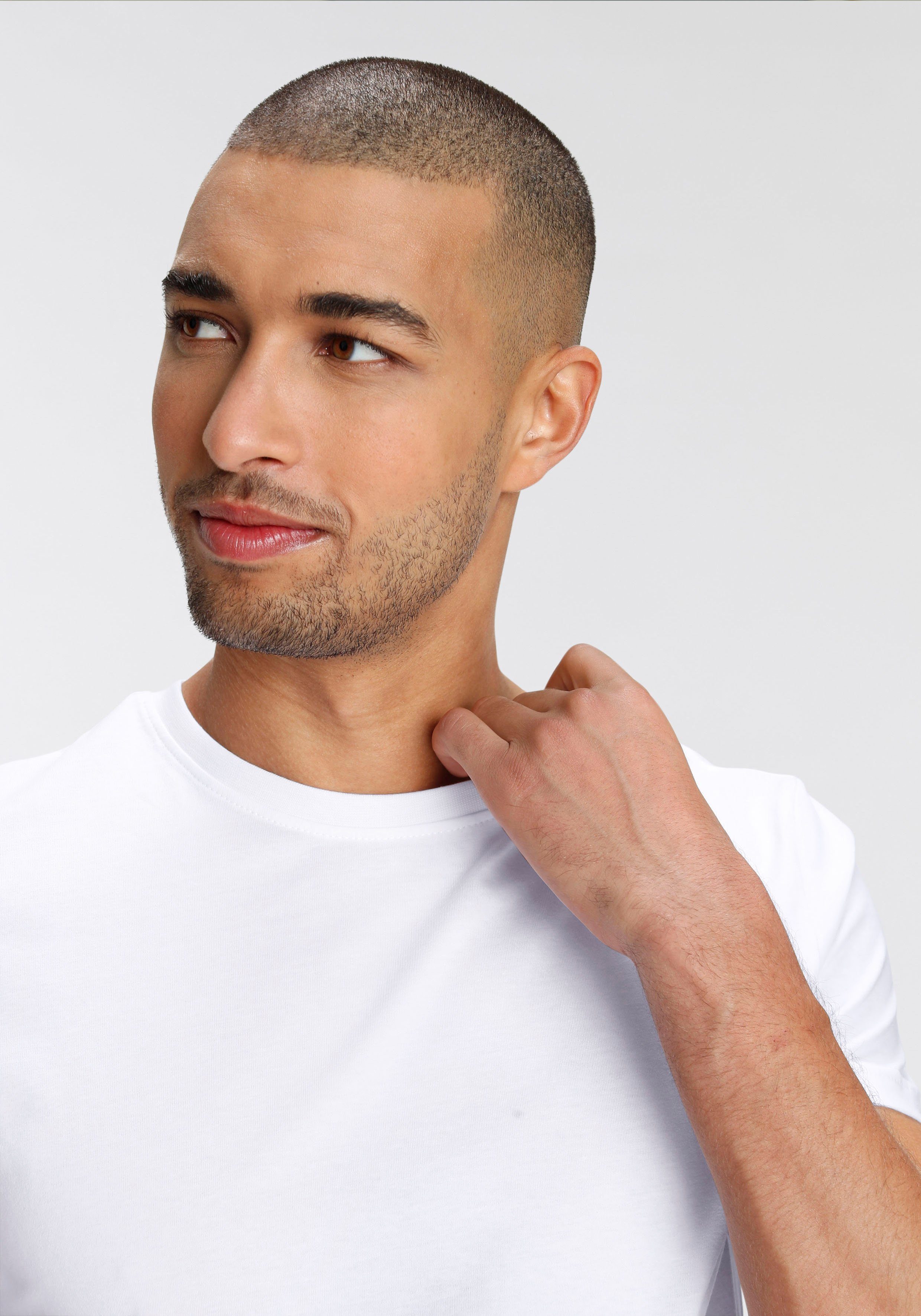 AJC T-shirt losse pasvorm, basic stijl (3-delig, Set van 3)