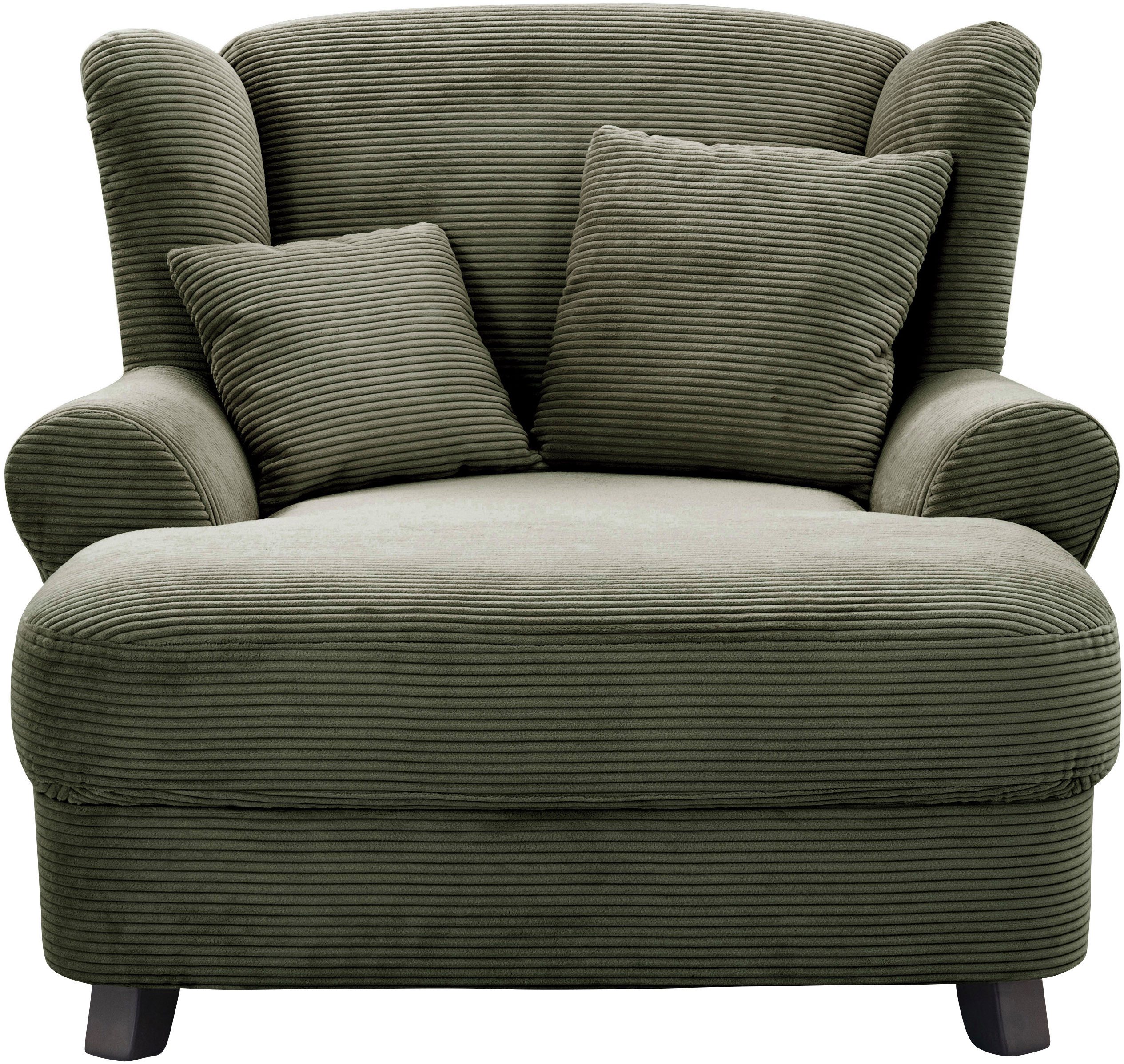 Home affaire XXL-fauteuil Oase met golvenondersteuning en 2 decoratieve kussens