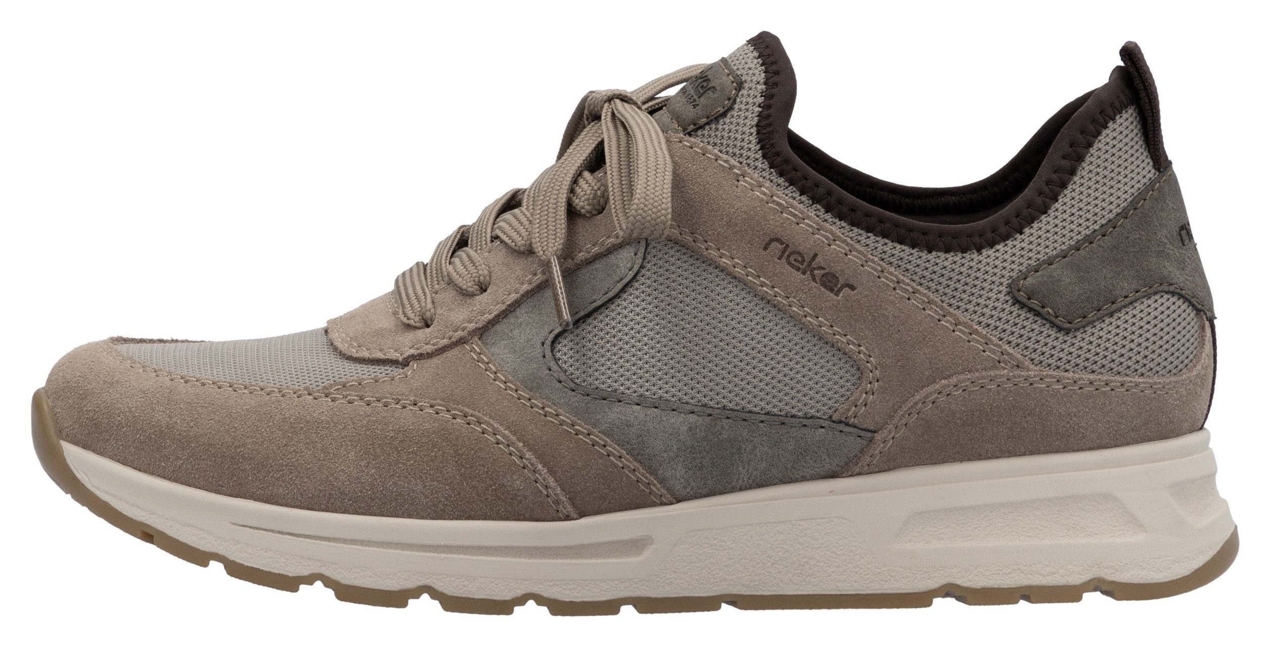 Rieker Slip-on sneakers , instapschoen, lage schoen, vrijetijdssneaker met vetelement
