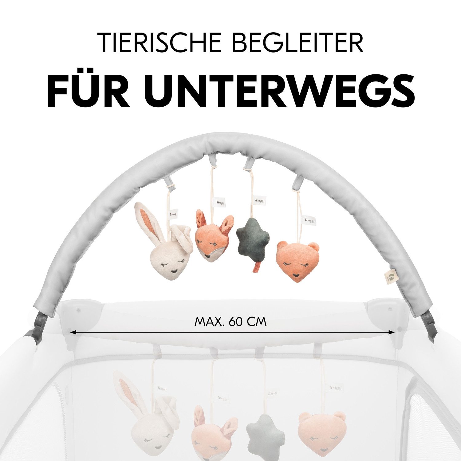 Hauck Mobiel Travel Bed Mobile, Forest