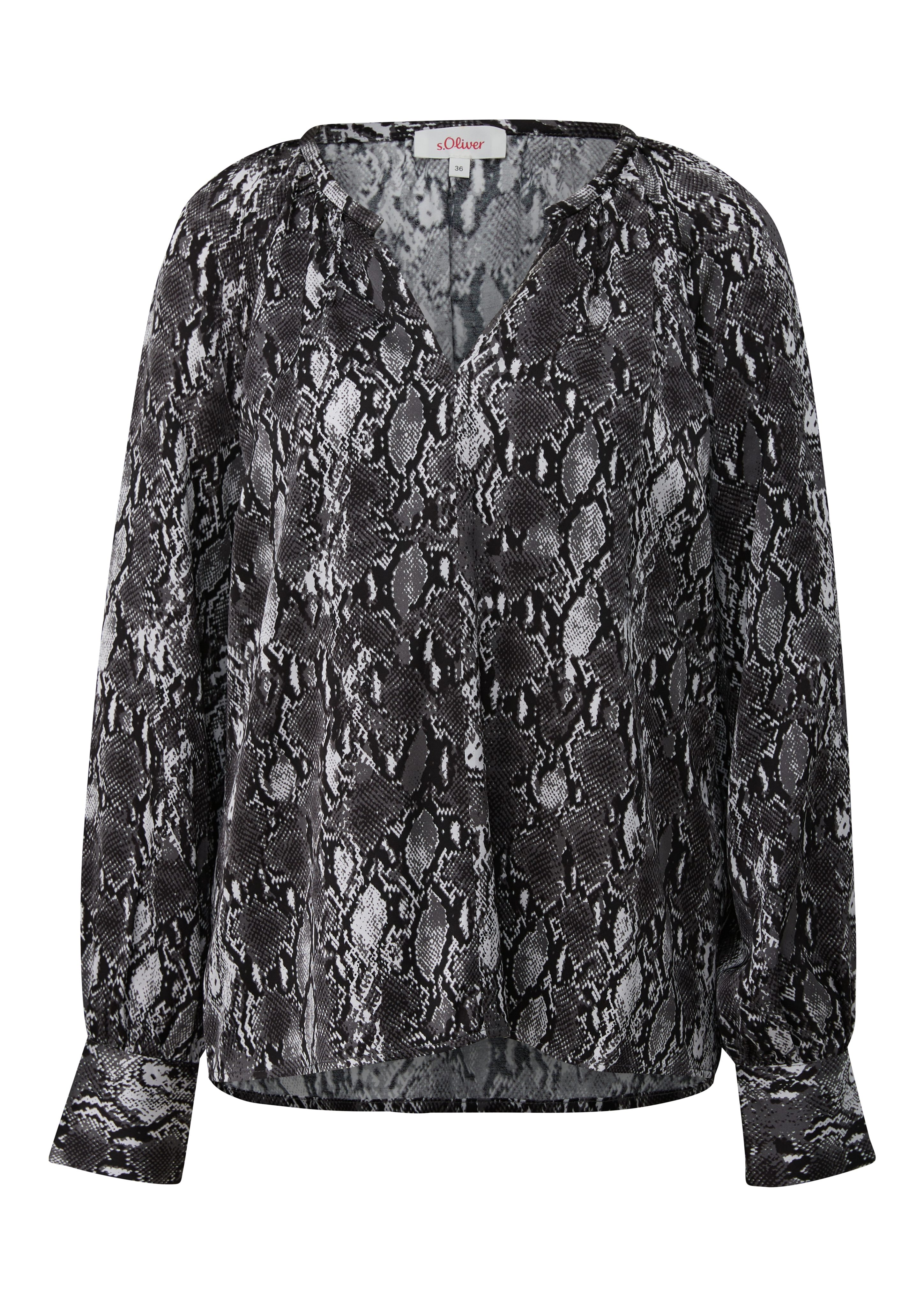 s.Oliver Blouse met lange mouwen met print all-over