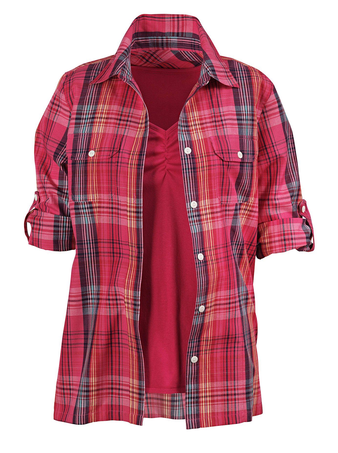 Casual Looks Geruite blouse