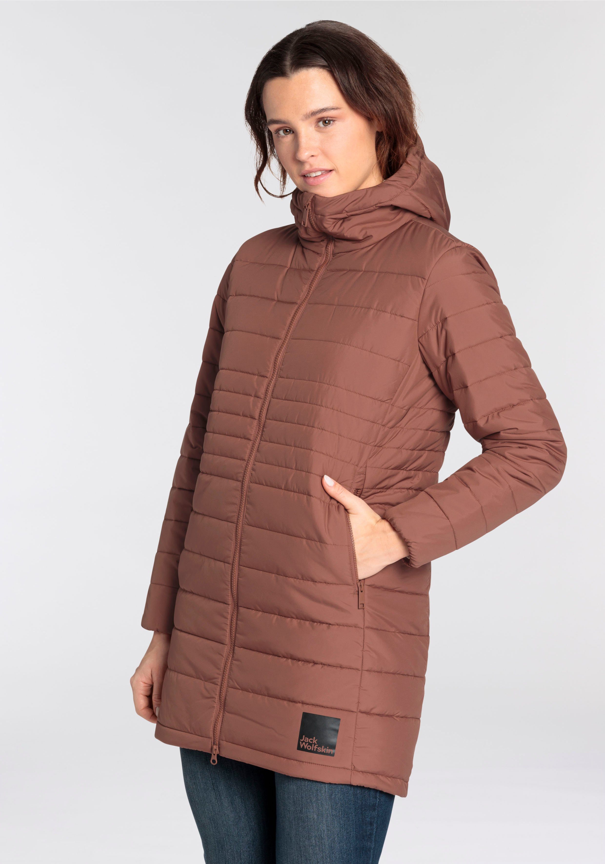 Jack Wolfskin Gewatteerde jas LUBEENA Overgangsjas winddicht, ademend & sneldrogend