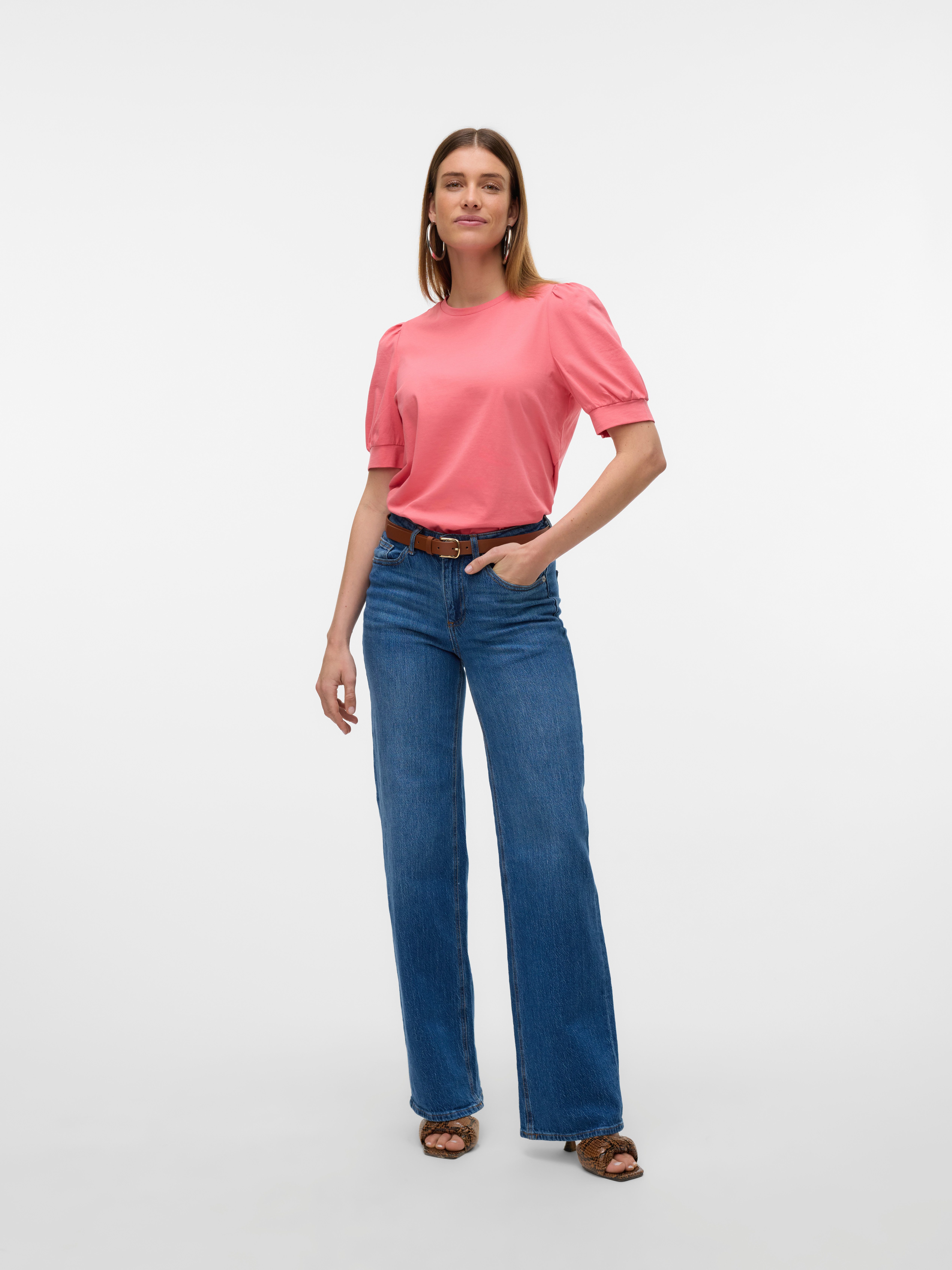 Vero Moda T-shirt VMKERRY 2/4 O-NECK TOP VMA JRS NOOS