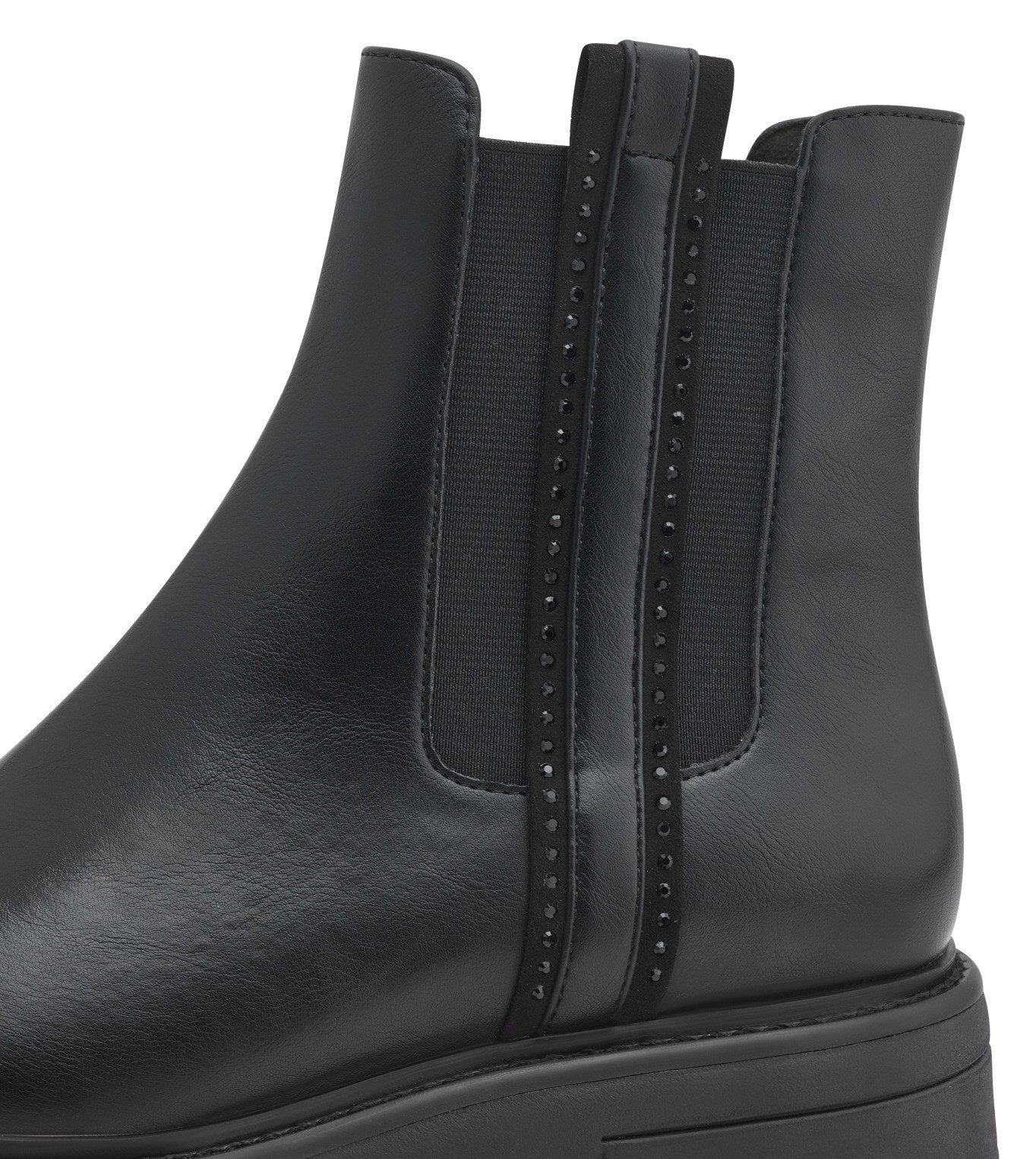 Marco Tozzi Chelsea-boots blokhak, laarzen, enkellaars met feel me-uitrusting