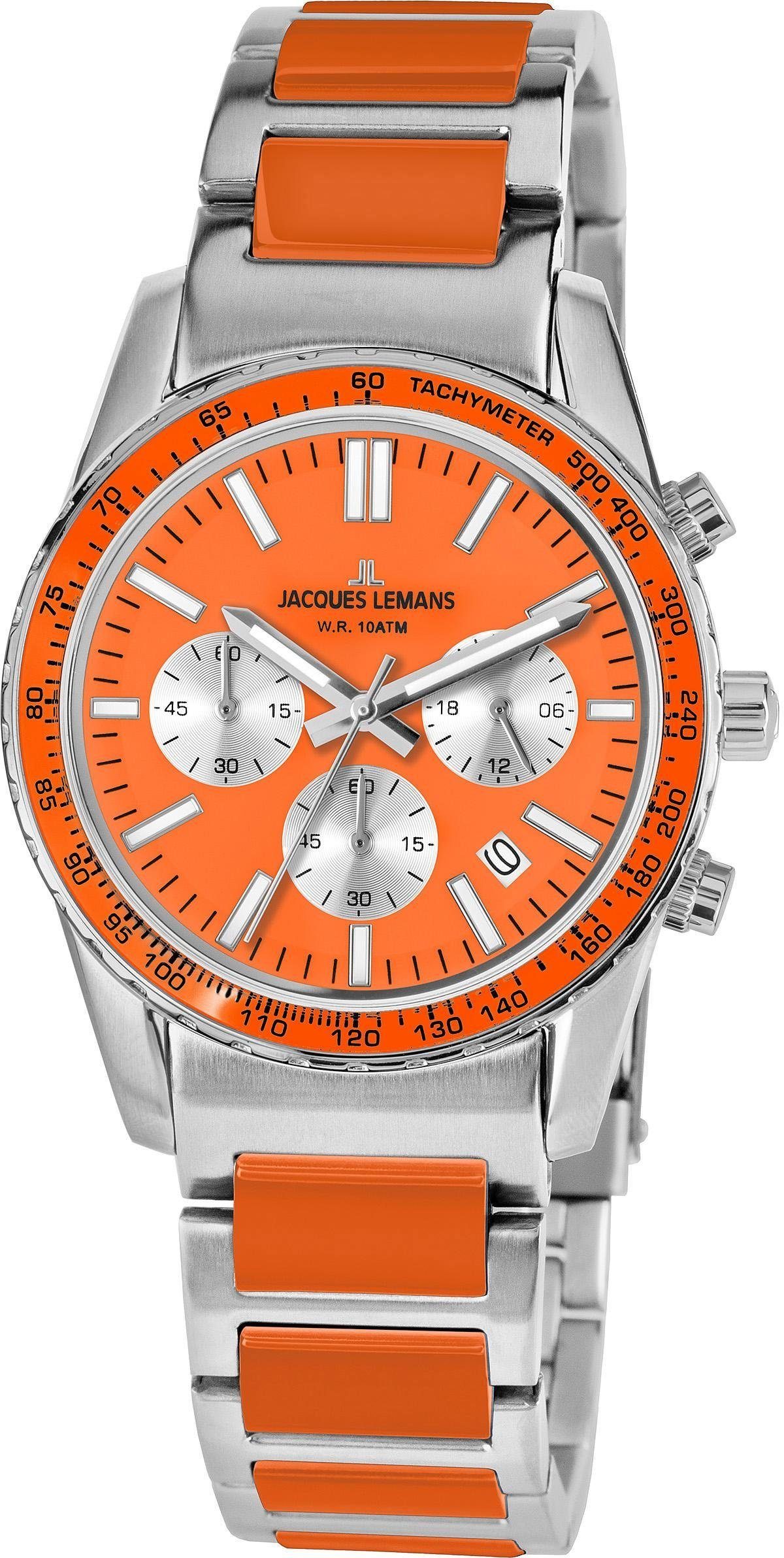 Jacques Lemans Chronograaf Liverpool, 1-2059L Quartz horloge, armbanduhr, herenhorloge, dameshorloge, tot 10 bar waterdicht heren accessoires