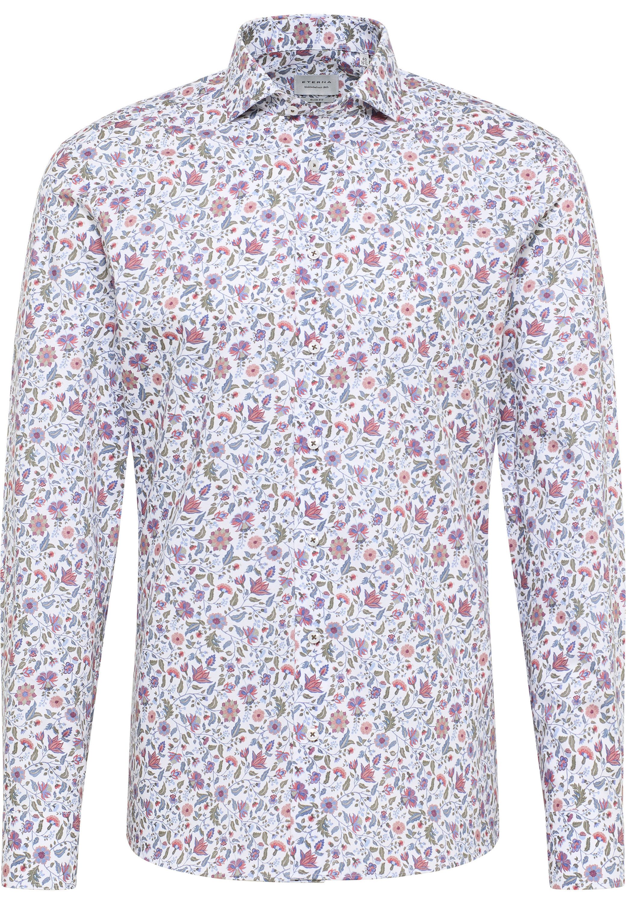 Eterna Overhemd met lange mouwen Slim fit NON IRON (strijkvrij)