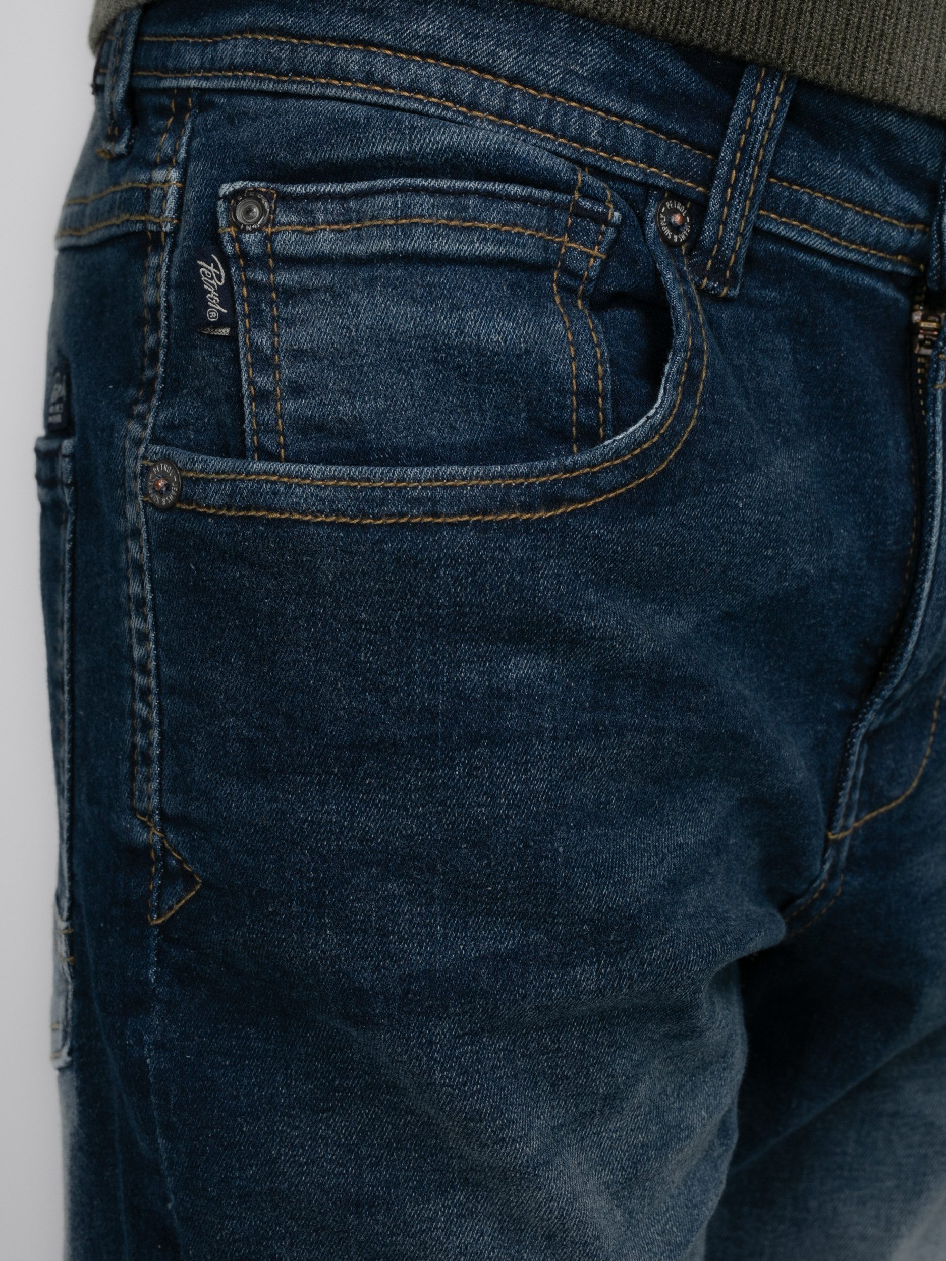 Petrol Industries Straight jeans met stone washed look