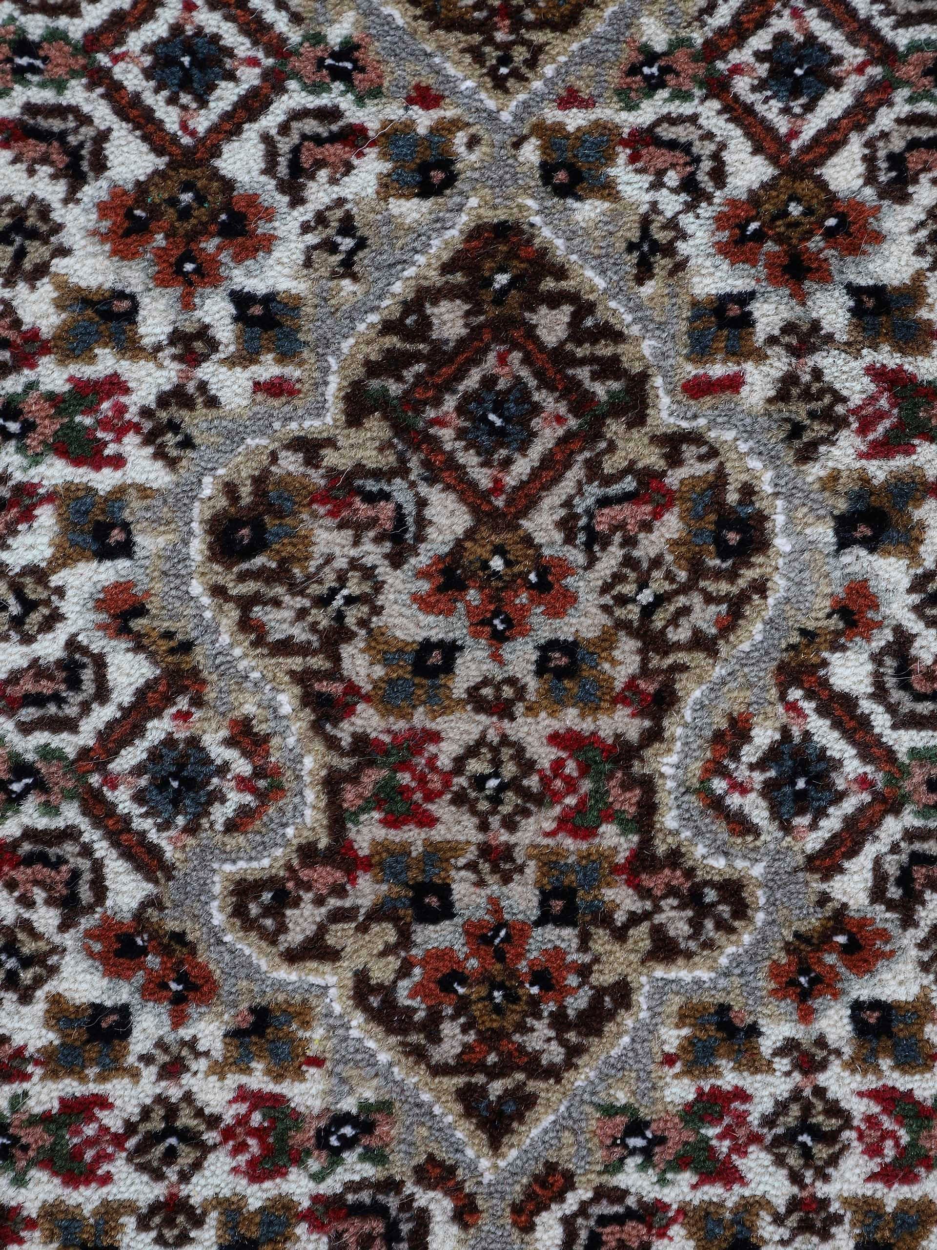 Woven Arts Loper Oosters tapijt Tabriz Mahi met de hand geknoopt, woonkamer, zuivere wol voor een warme omgevingsklimaat