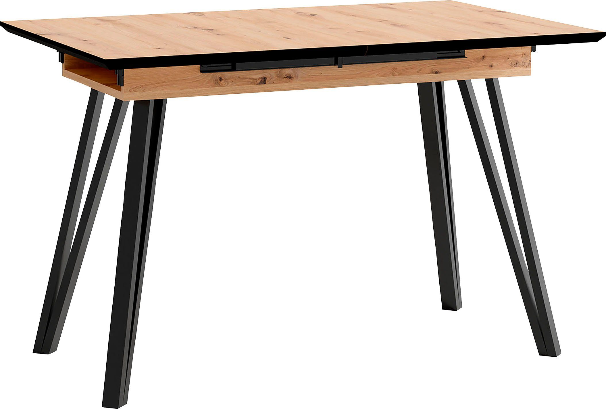 byLIVING Eettafel Keulen uittrekbaar met binnenin geplaatst inlegblad