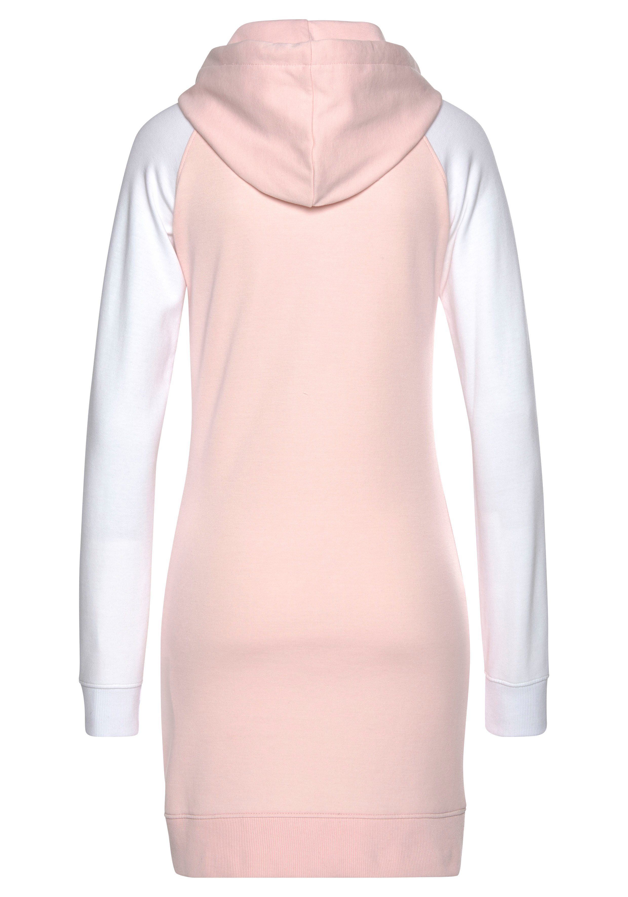 Bench. Loungewear Sweatjurk met capuchon en contrastkleurige mouwen