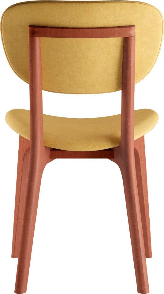 INOSIGN Stoel COZY Made in Italy Frame in beuken, kersen- of notenhout, massief hout, designstoel (set, 2 stuks)