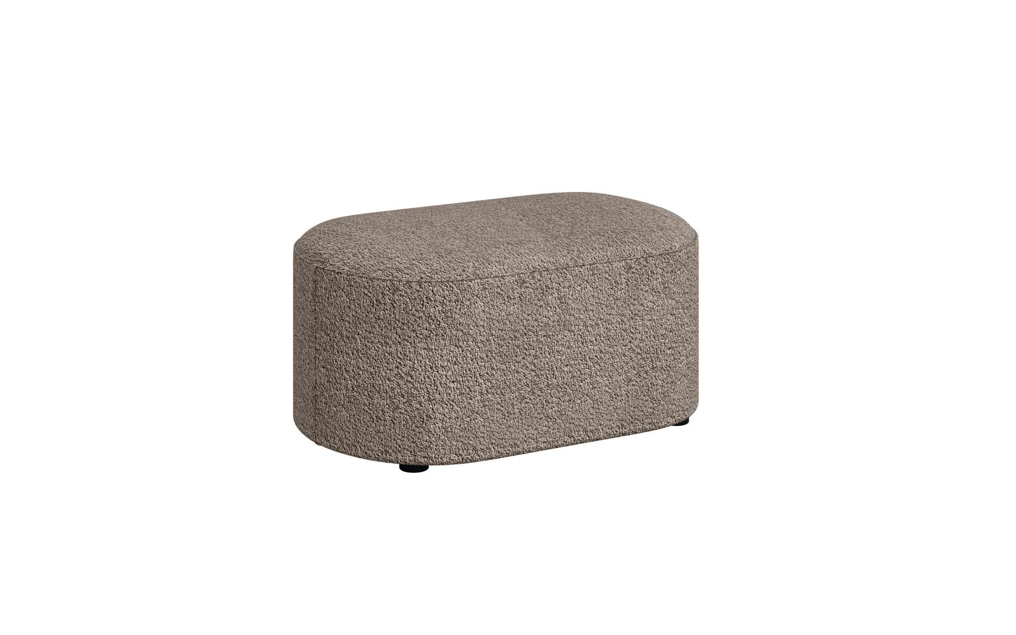 andas Hocker Poef Tvinne, met golvende vering passend bij de hoekbank, ook in bouclé, b/d/h: 90/50/44 cm
