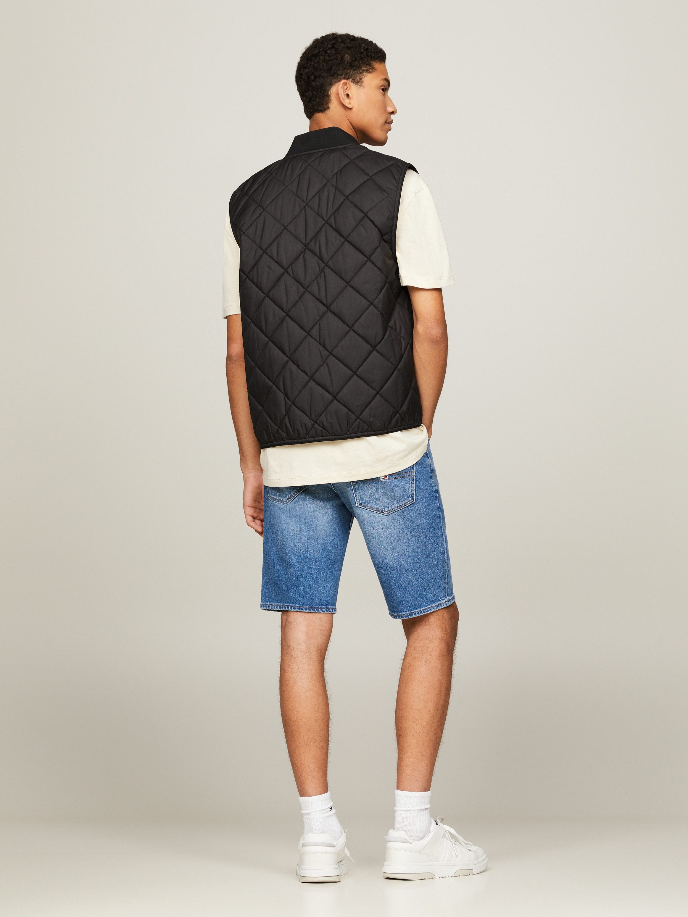 TOMMY JEANS Bodywarmer TJM REG ENTRY VEST met modieus ruitpatroon