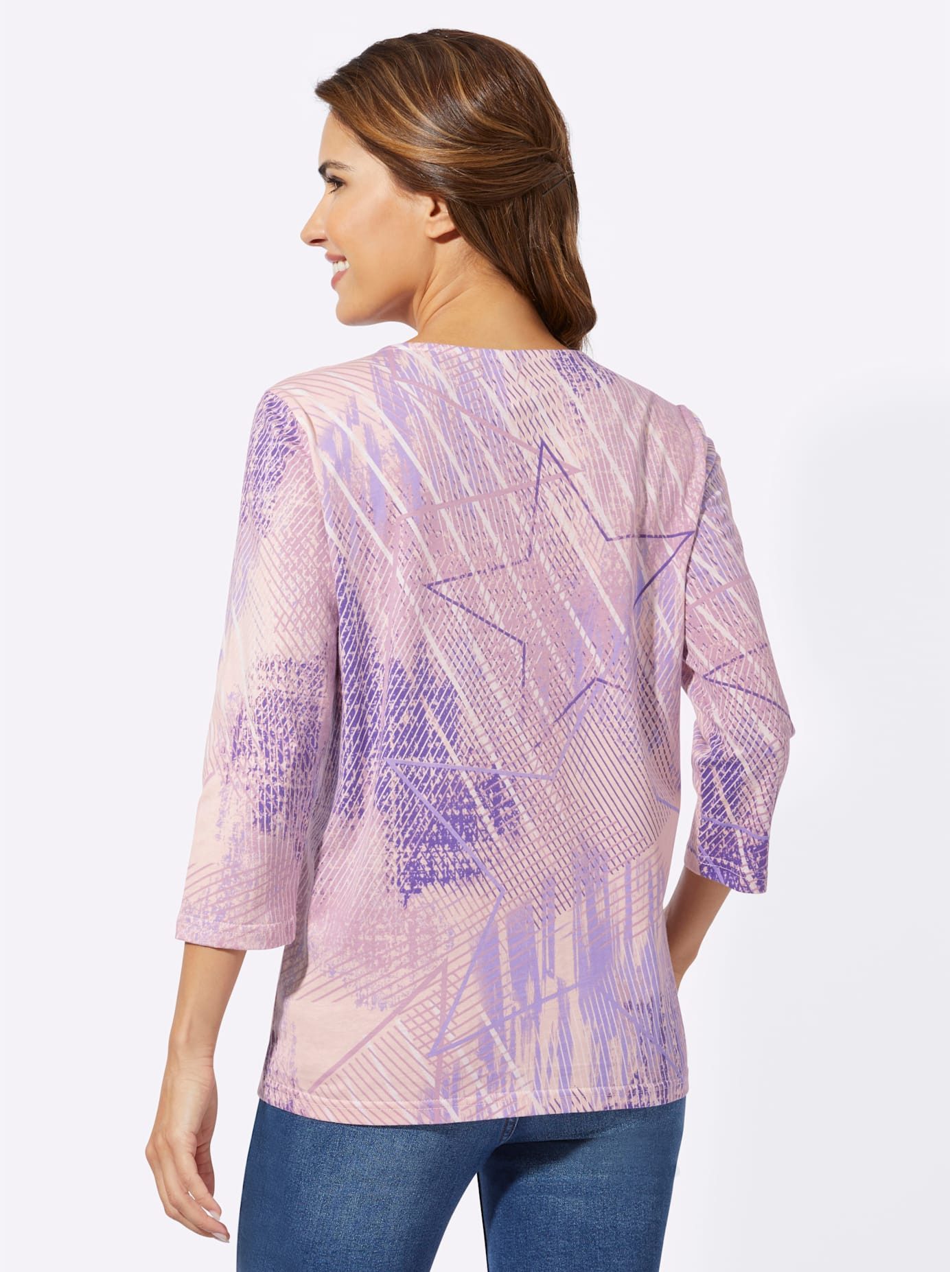 Classic Basics Shirt met 3/4 mouwen Shirt met ronde hals (1-delig)