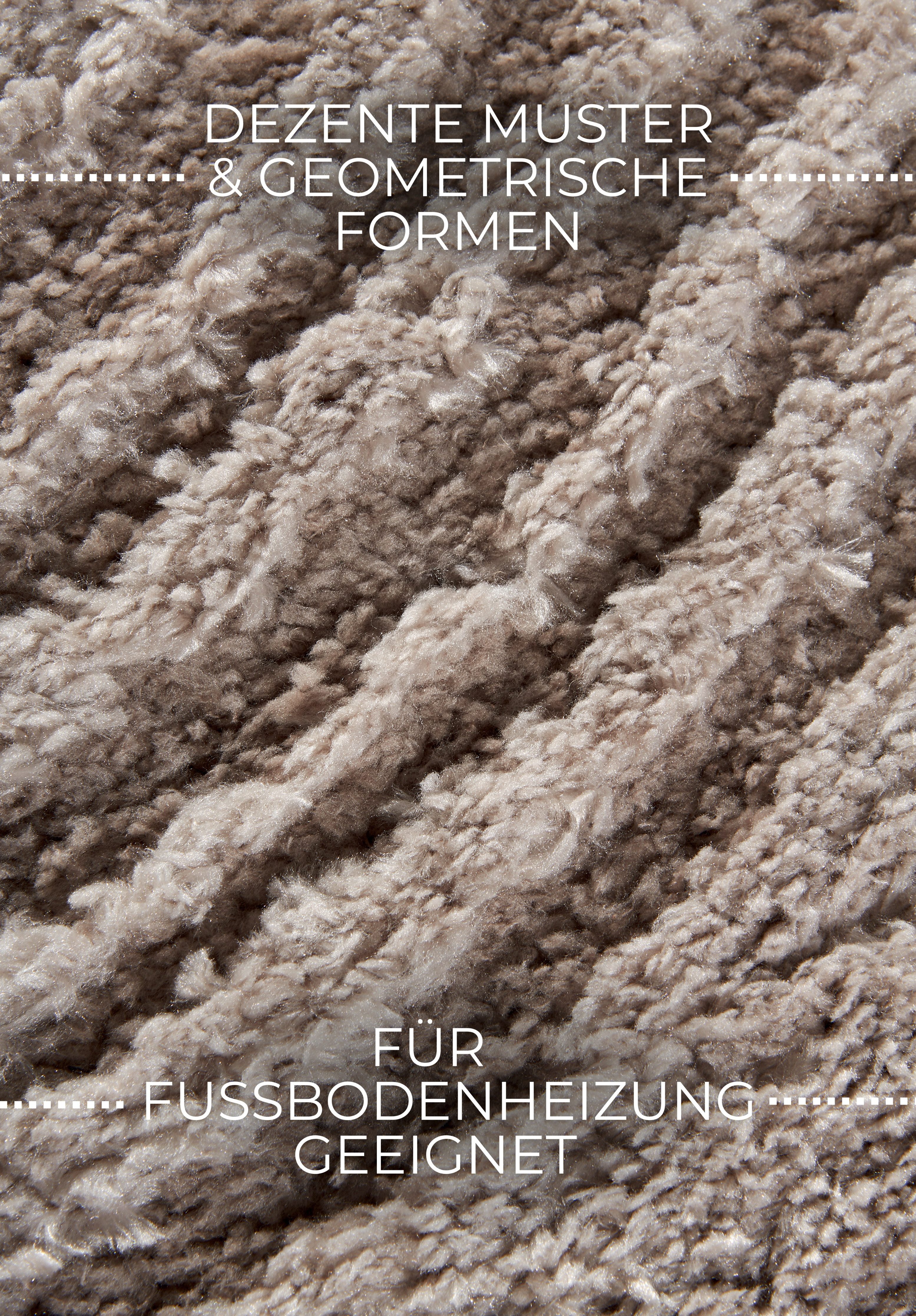 ELLE DECORATION Design-vloerkleed Pigment Hoogpolig, shaggy, loper, zacht, langpolig, modern, hoog-laag effect