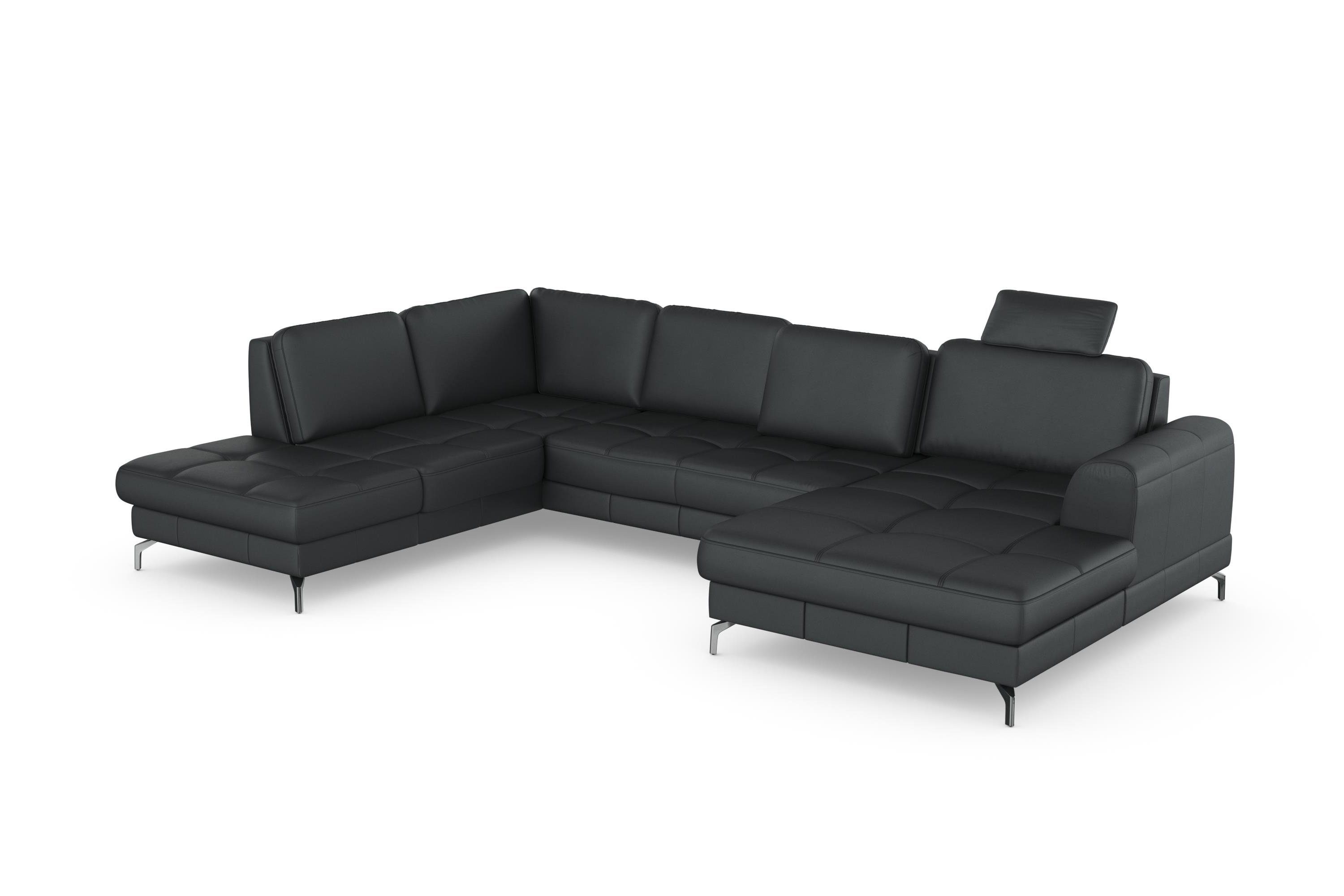 sit&more Zithoek Bendigo U-vorm inclusief zitdiepteverstelling, bodemvrijheid 12 cm, in 2 pootkleuren