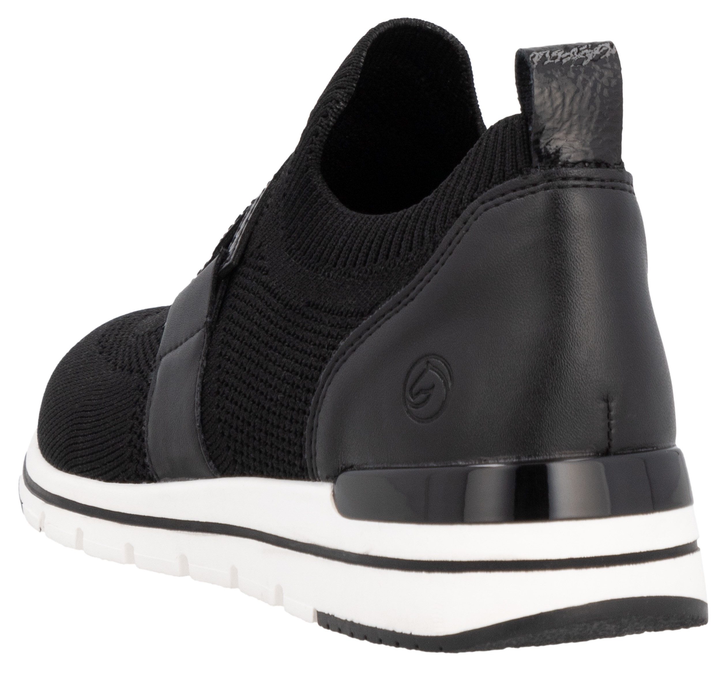 Remonte Slip-on sneakers , vrijetijdsschoen, lage schoen, slipper met elastische band aan de schacht