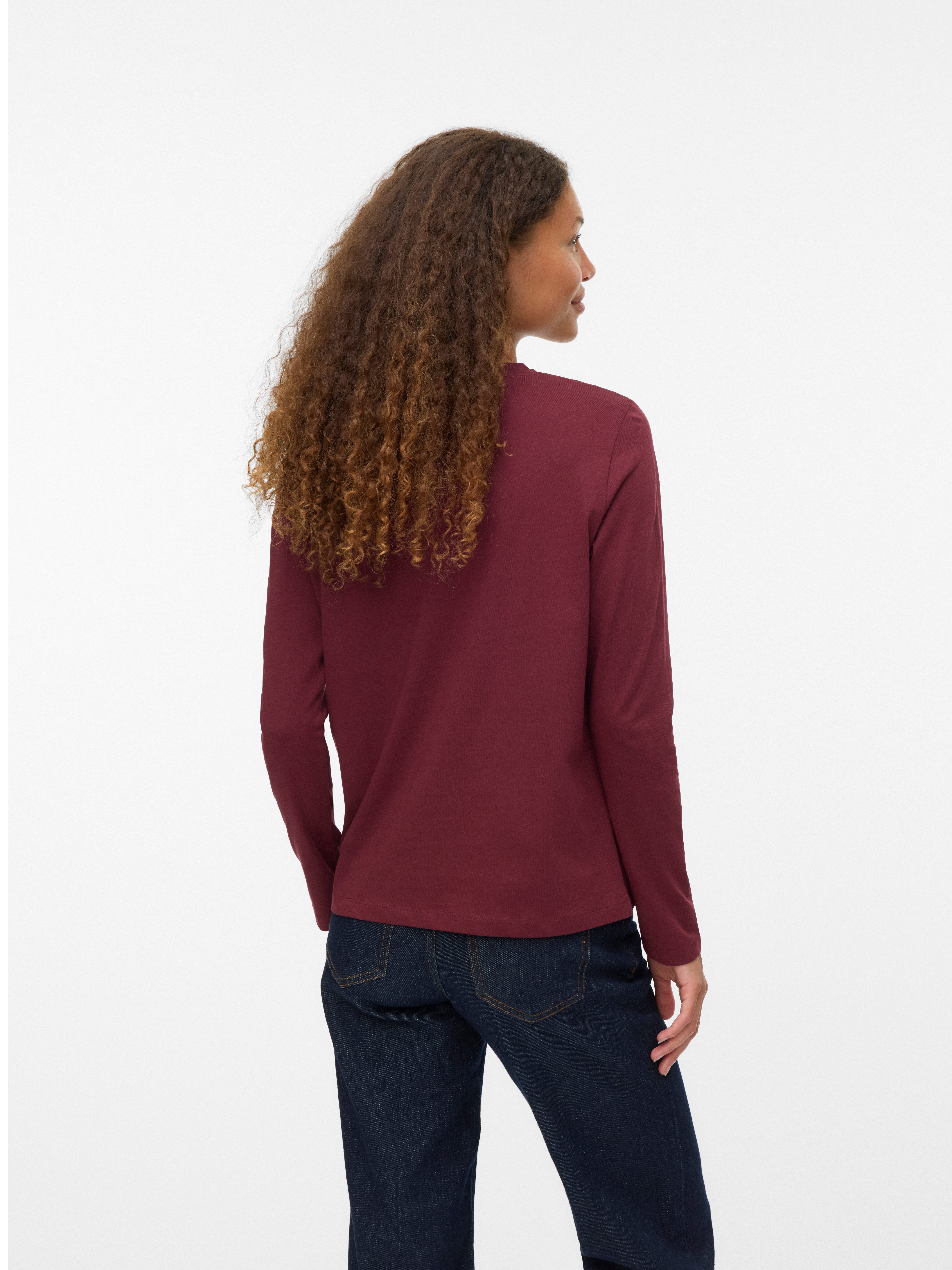 Vero Moda Shirt met lange mouwen VMPAULINA LS T-SHIRT GA JRS NOOS
